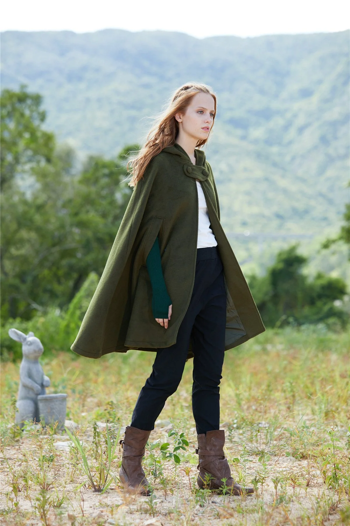 The New Yorker | Hooded Cashmere Cape - Image 5