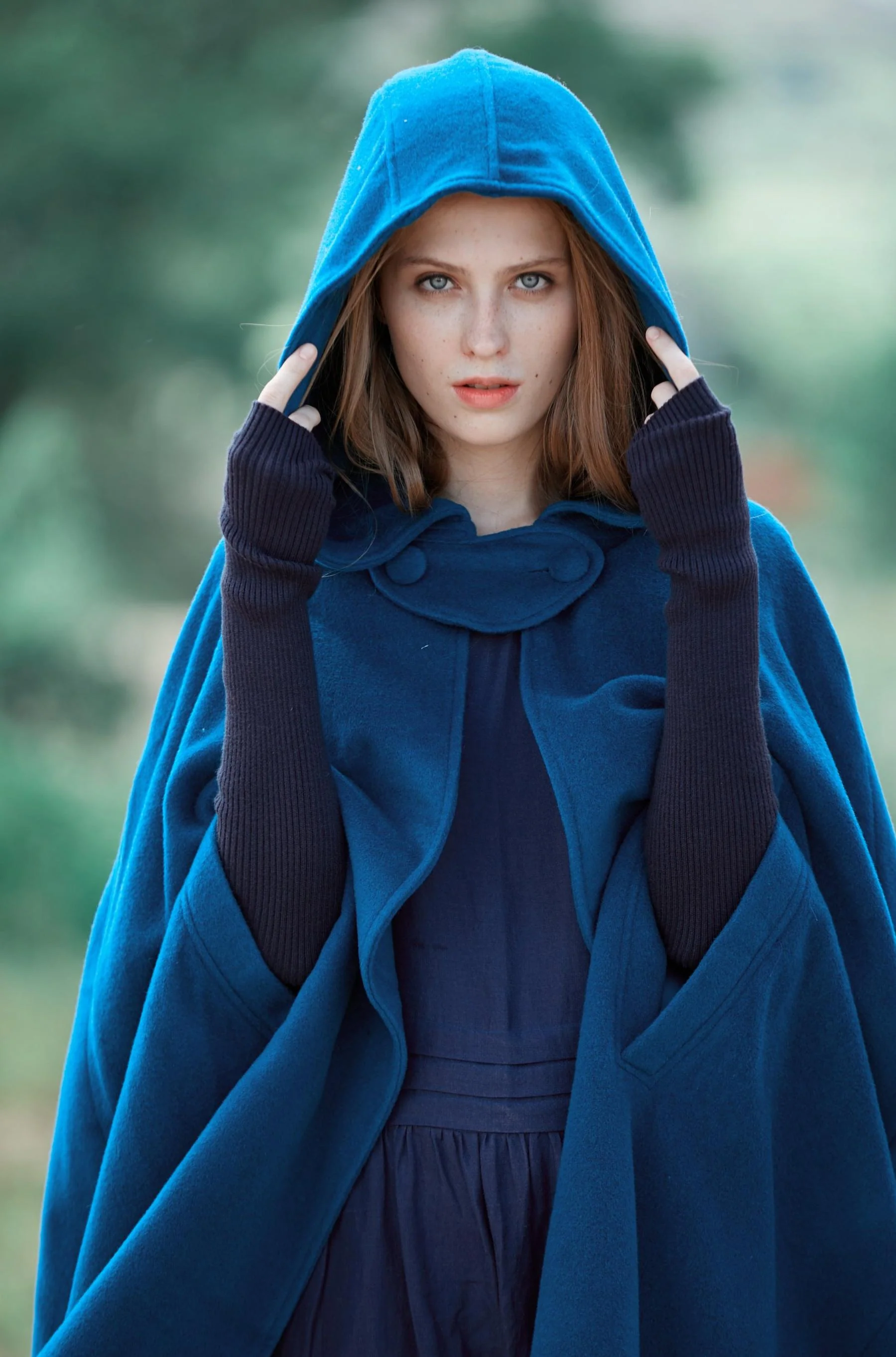 The New Yorker | Hooded Cashmere Cape - Image 6