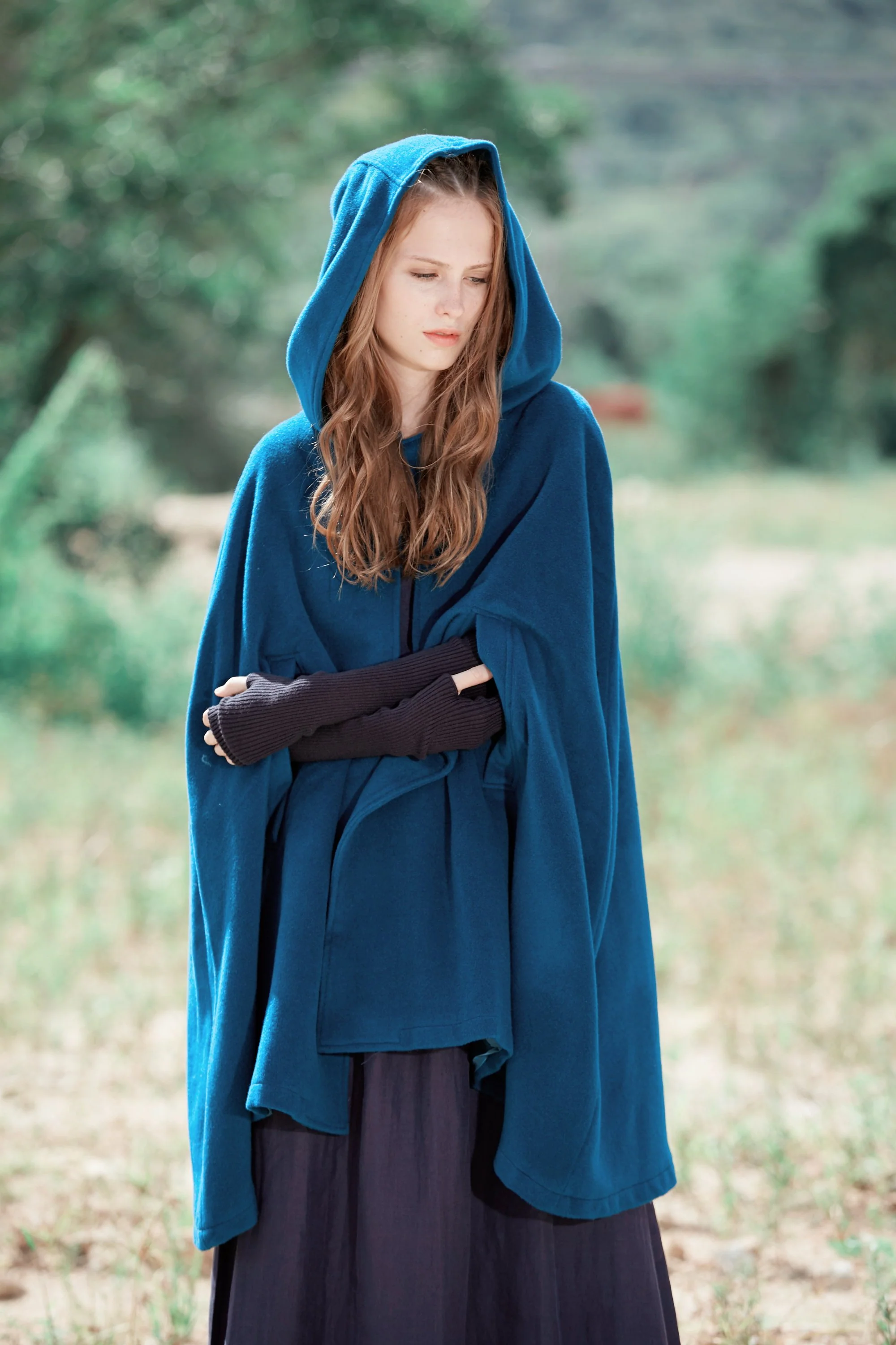 The New Yorker | Hooded Cashmere Cape - Image 8