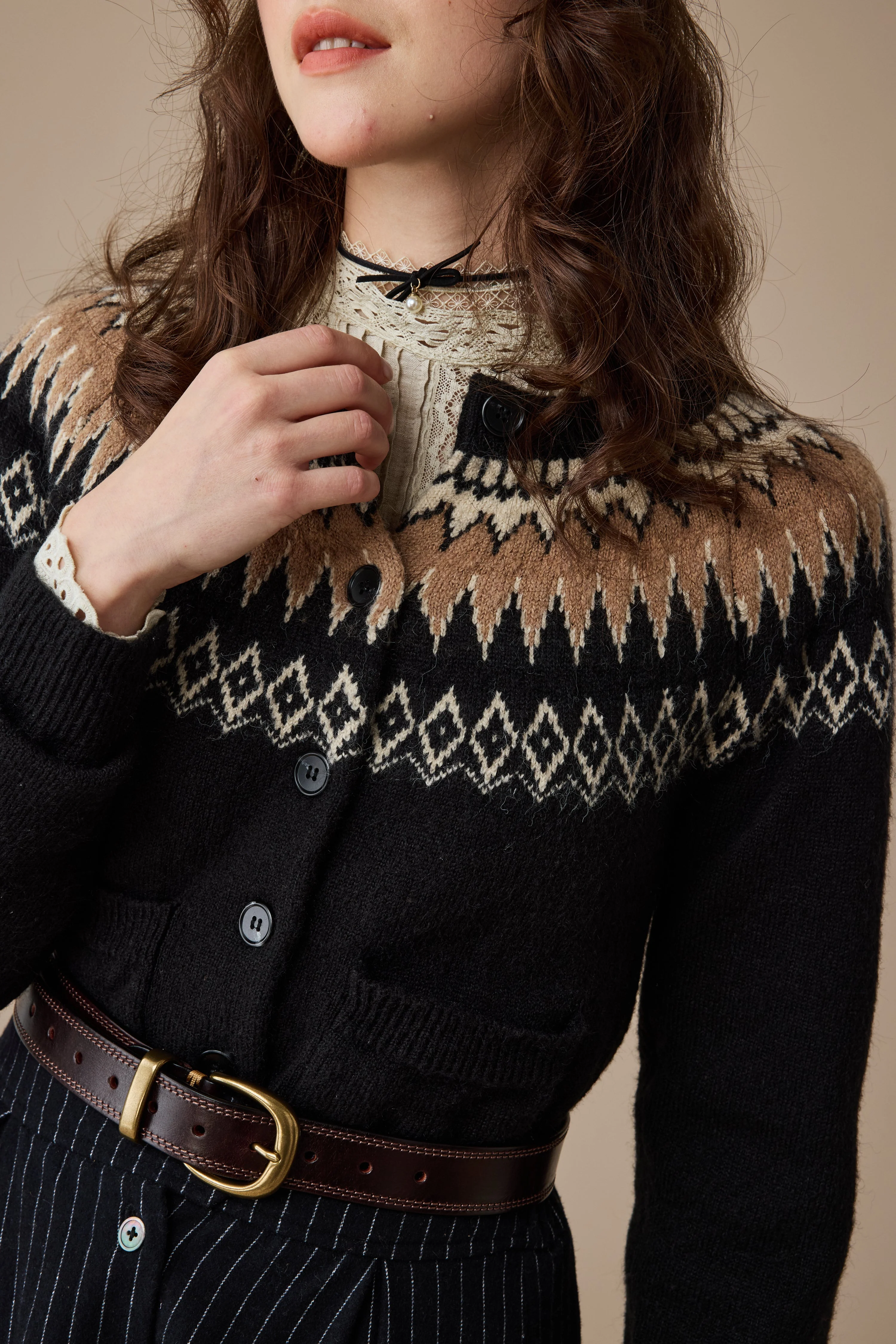 Heather 13 |Fair Isle knits Cardigan - Image 12