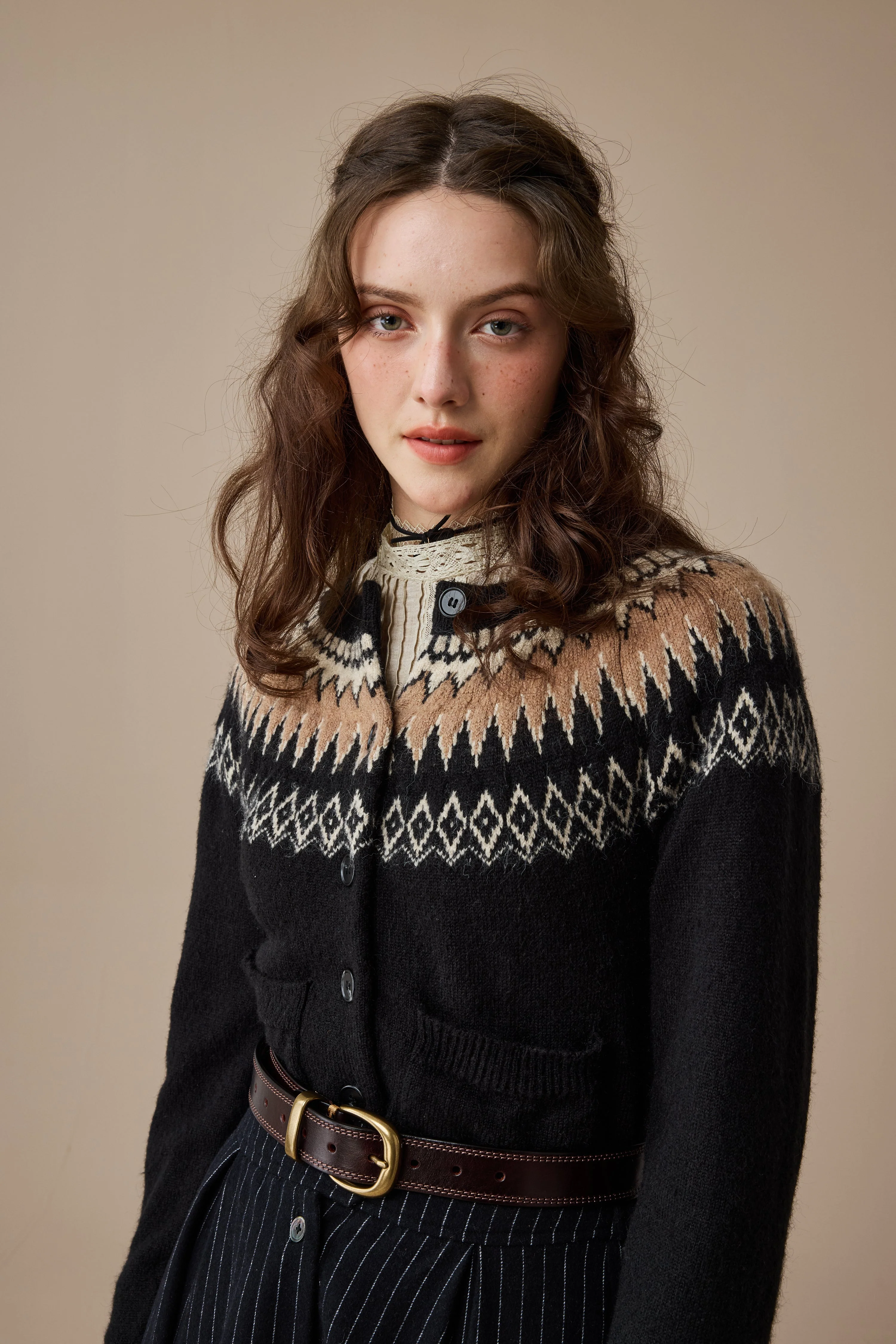 Heather 13 |Fair Isle knits Cardigan - Image 13
