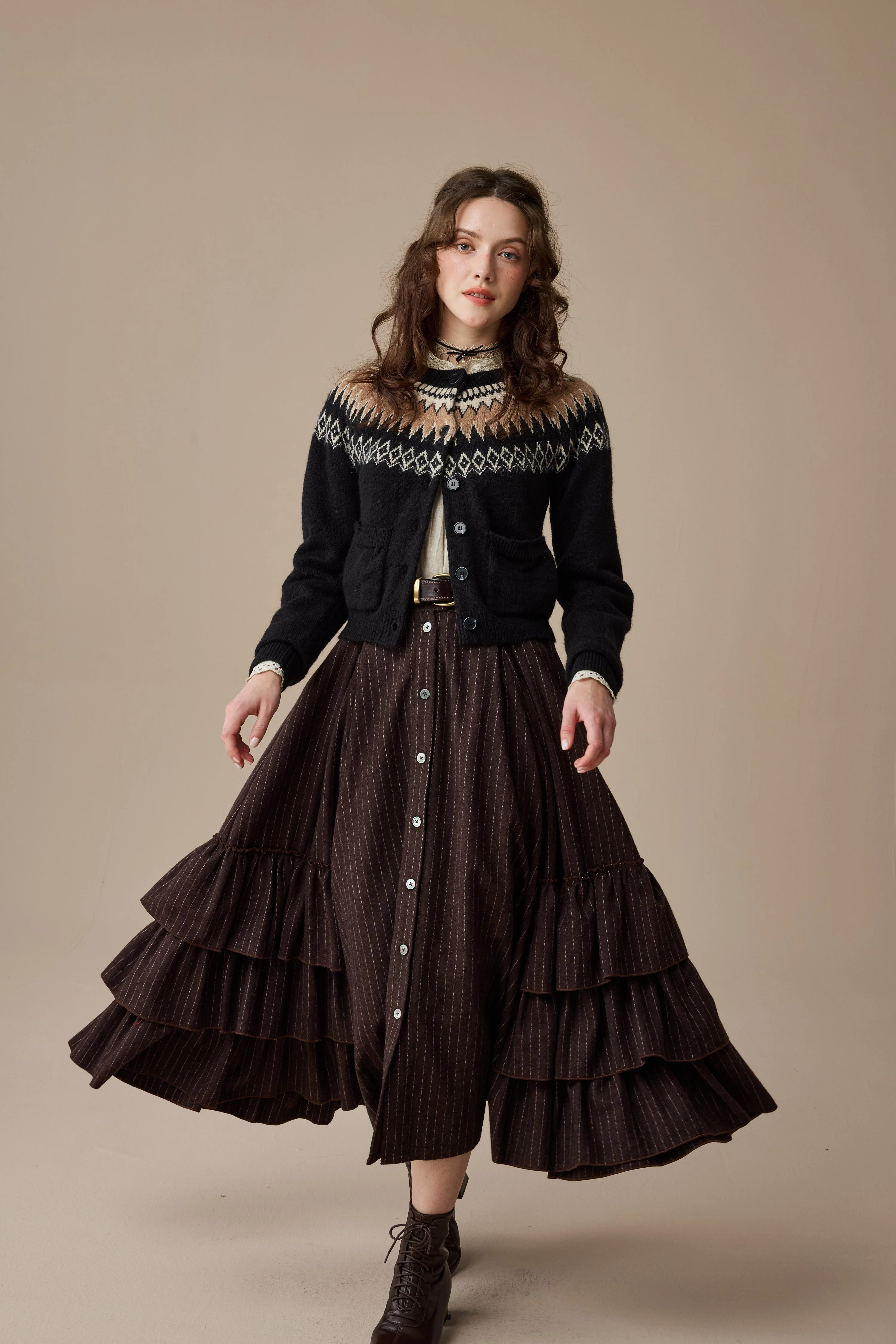 Heather 13 |Fair Isle knits Cardigan - Image 14