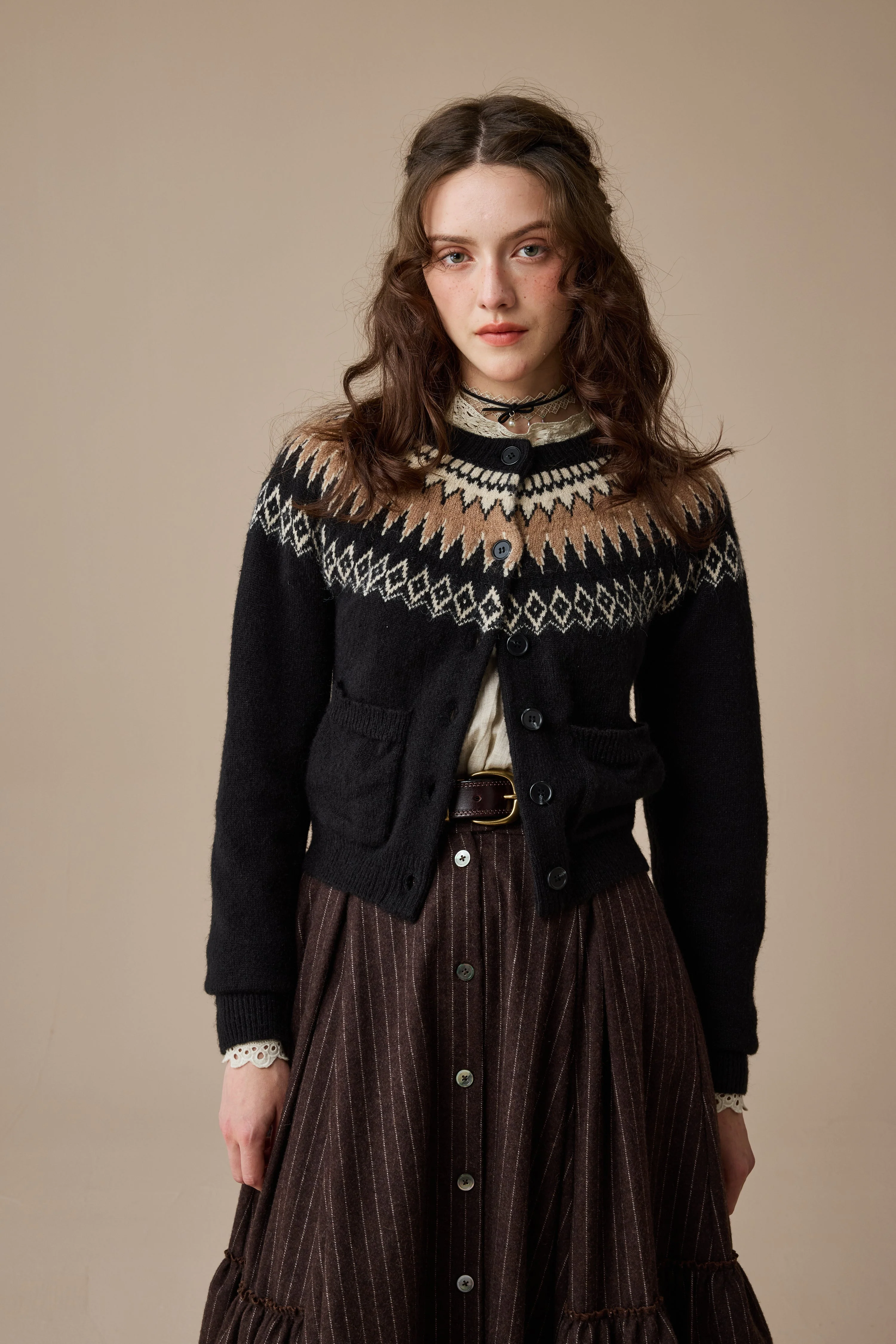 Heather 13 |Fair Isle knits Cardigan - Image 4