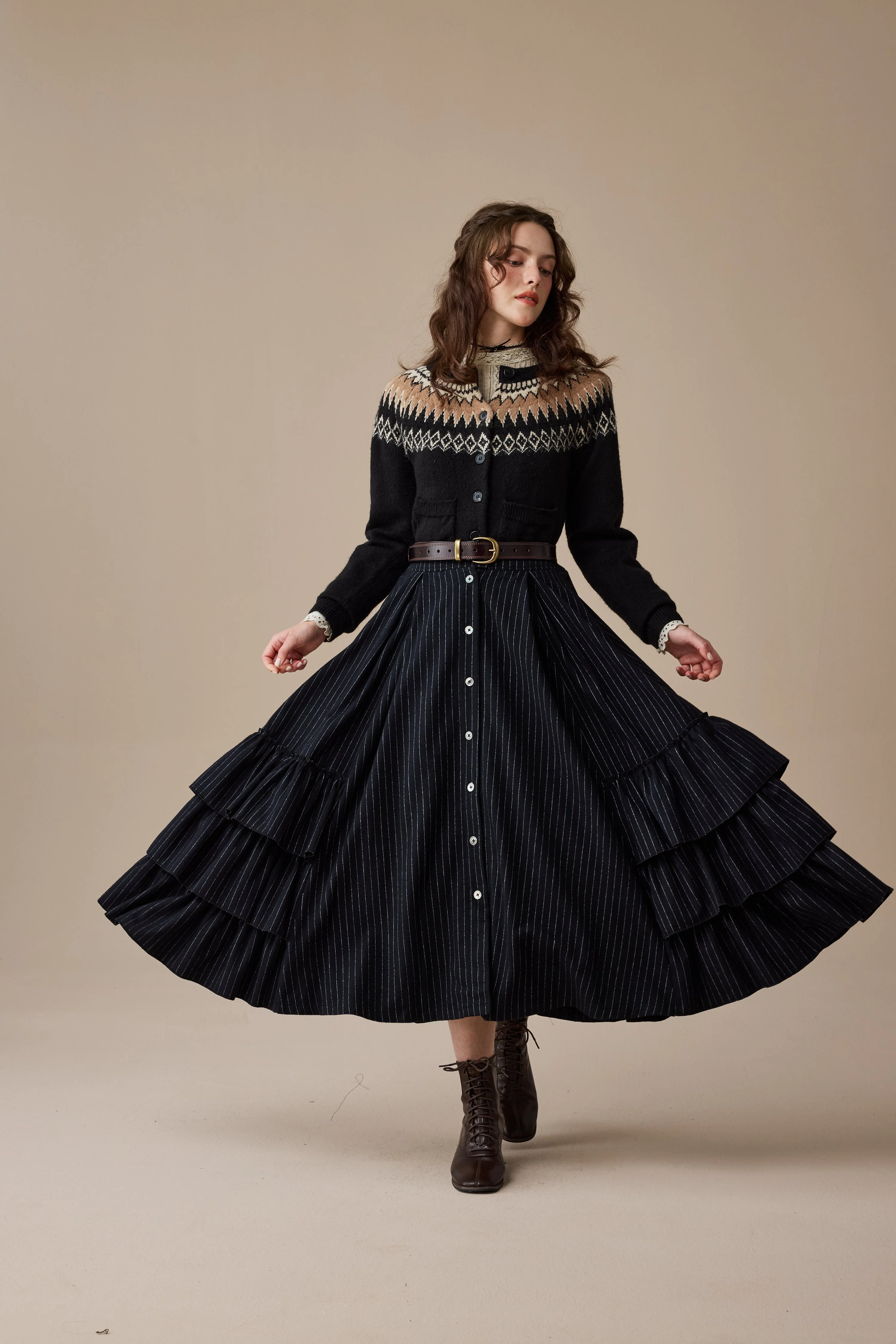 Heather 13 |Fair Isle knits Cardigan - Image 8