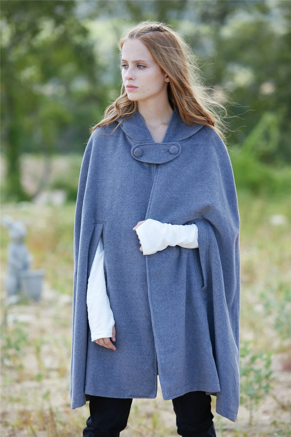 The New Yorker | Hooded Cashmere Cape - Image 14