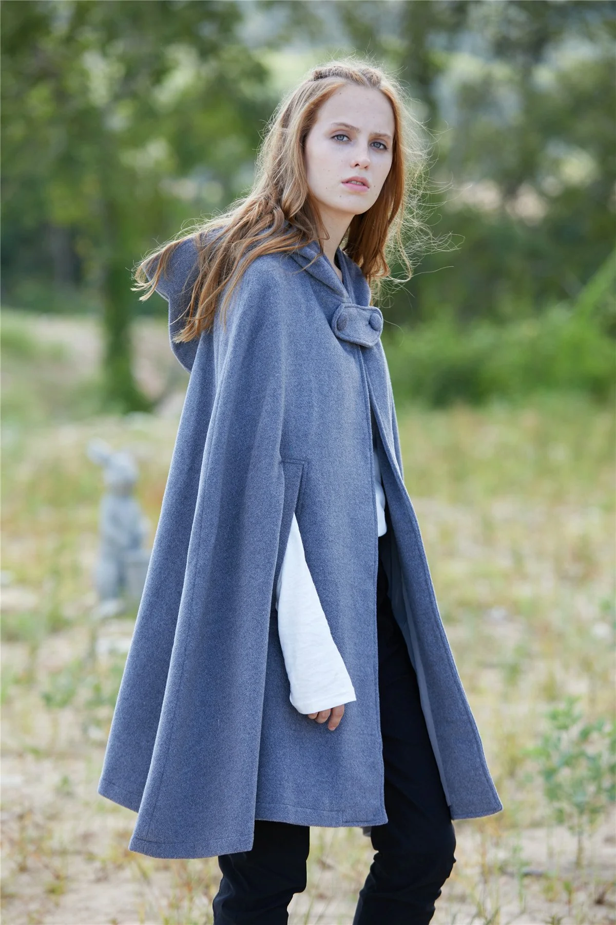 The New Yorker | Hooded Cashmere Cape - Image 15