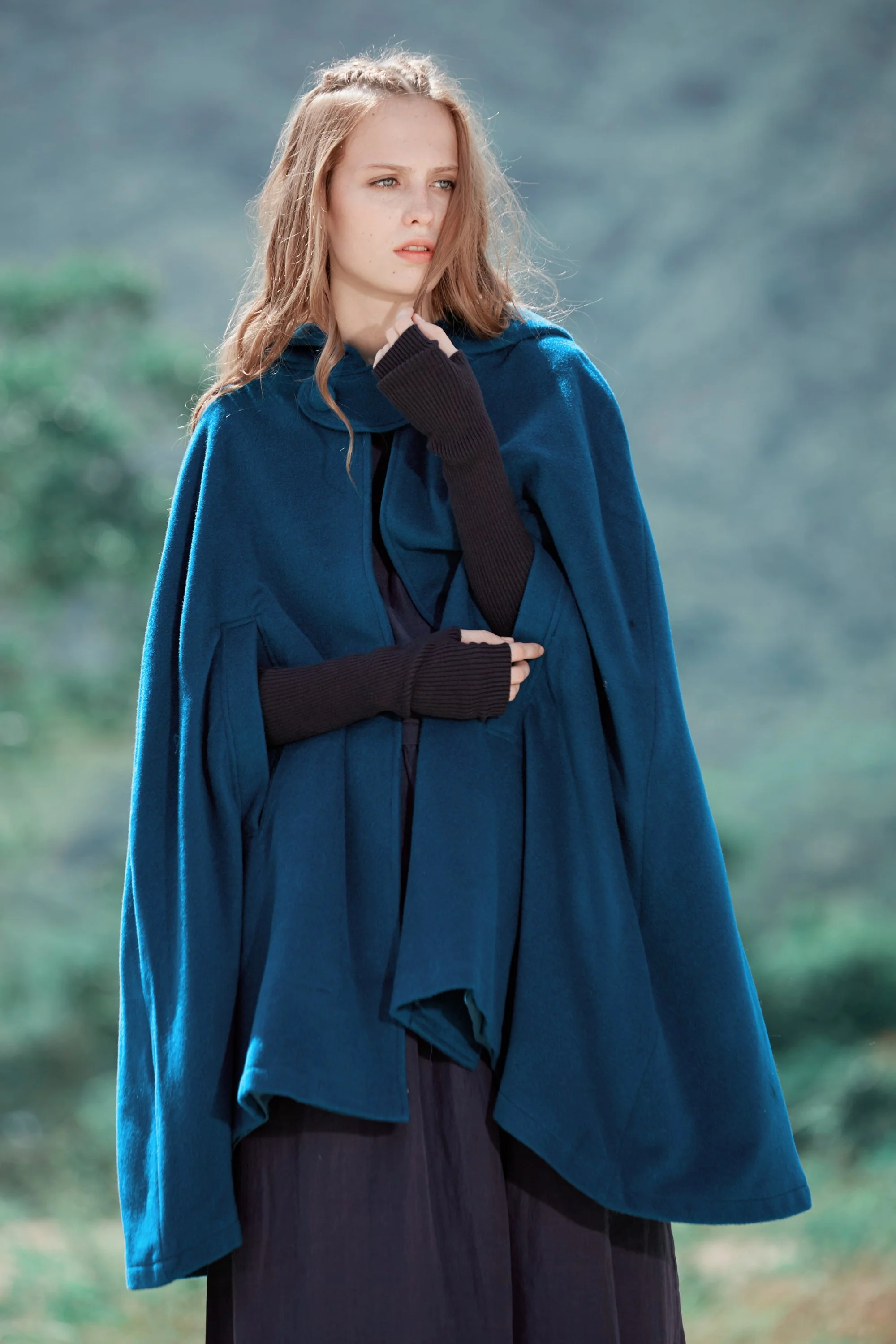 The New Yorker | Hooded Cashmere Cape - Image 19