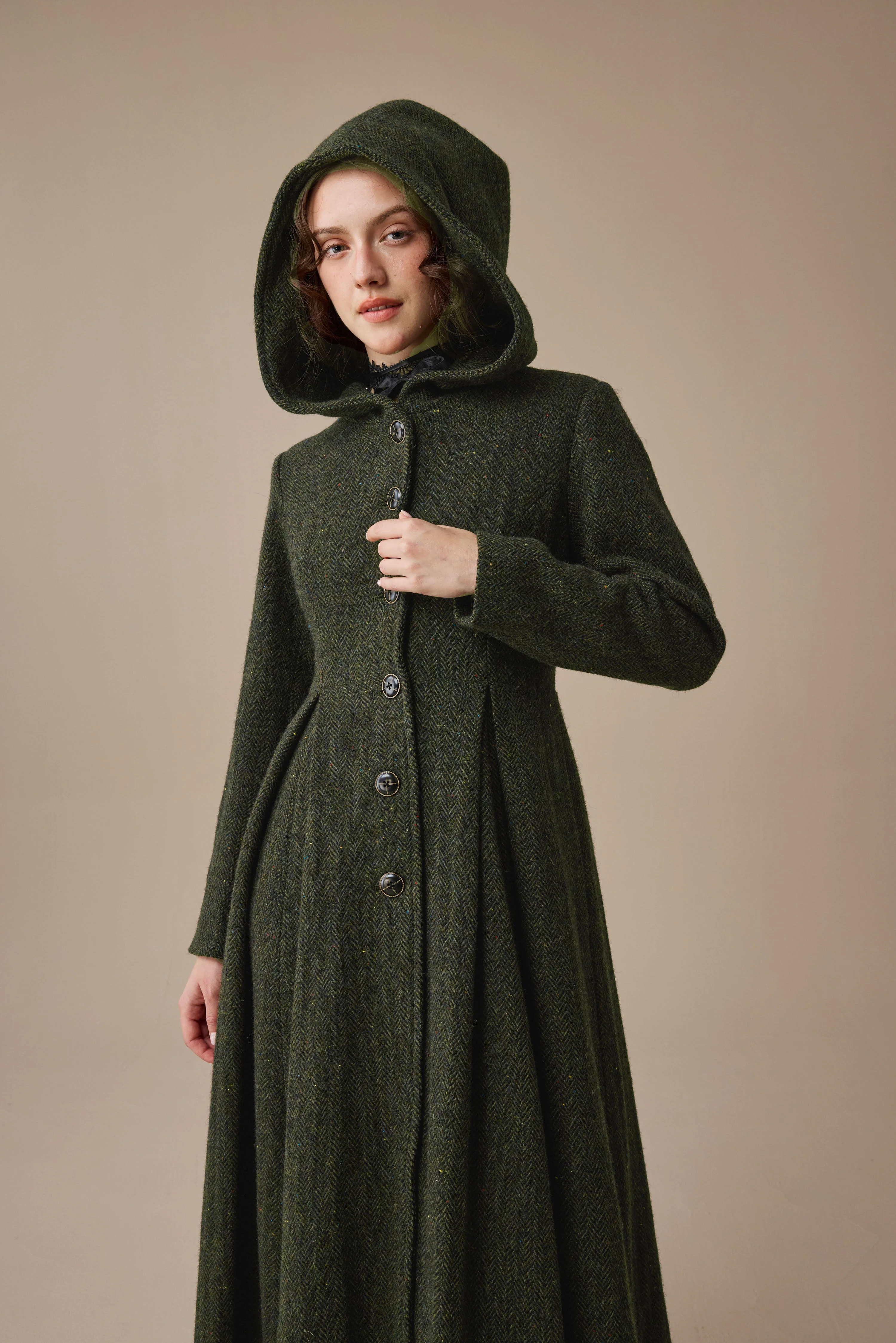 My Fair Lady 26 | Hooded Wool Coat - Image 34