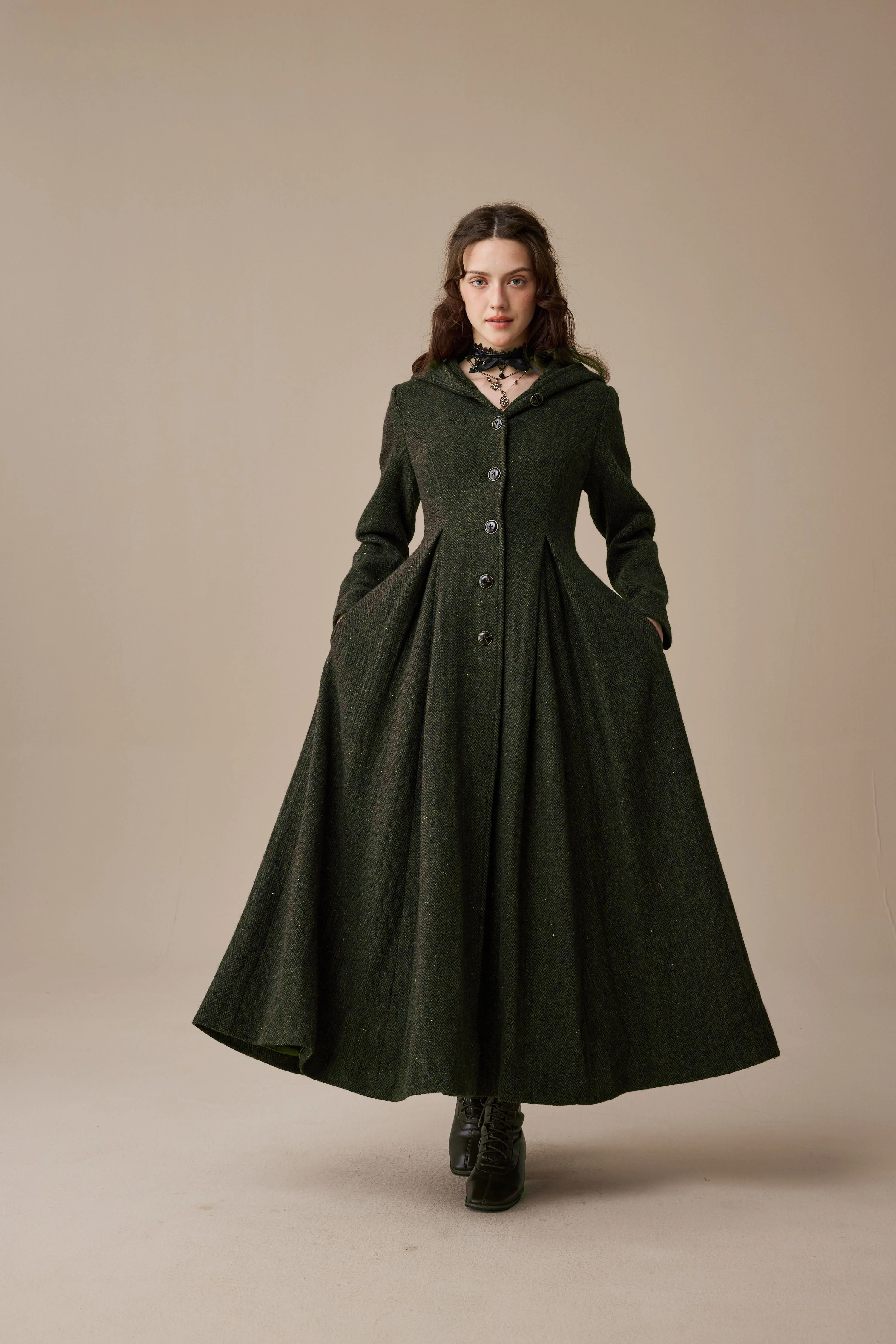 My Fair Lady 26 | Hooded Wool Coat - Image 31