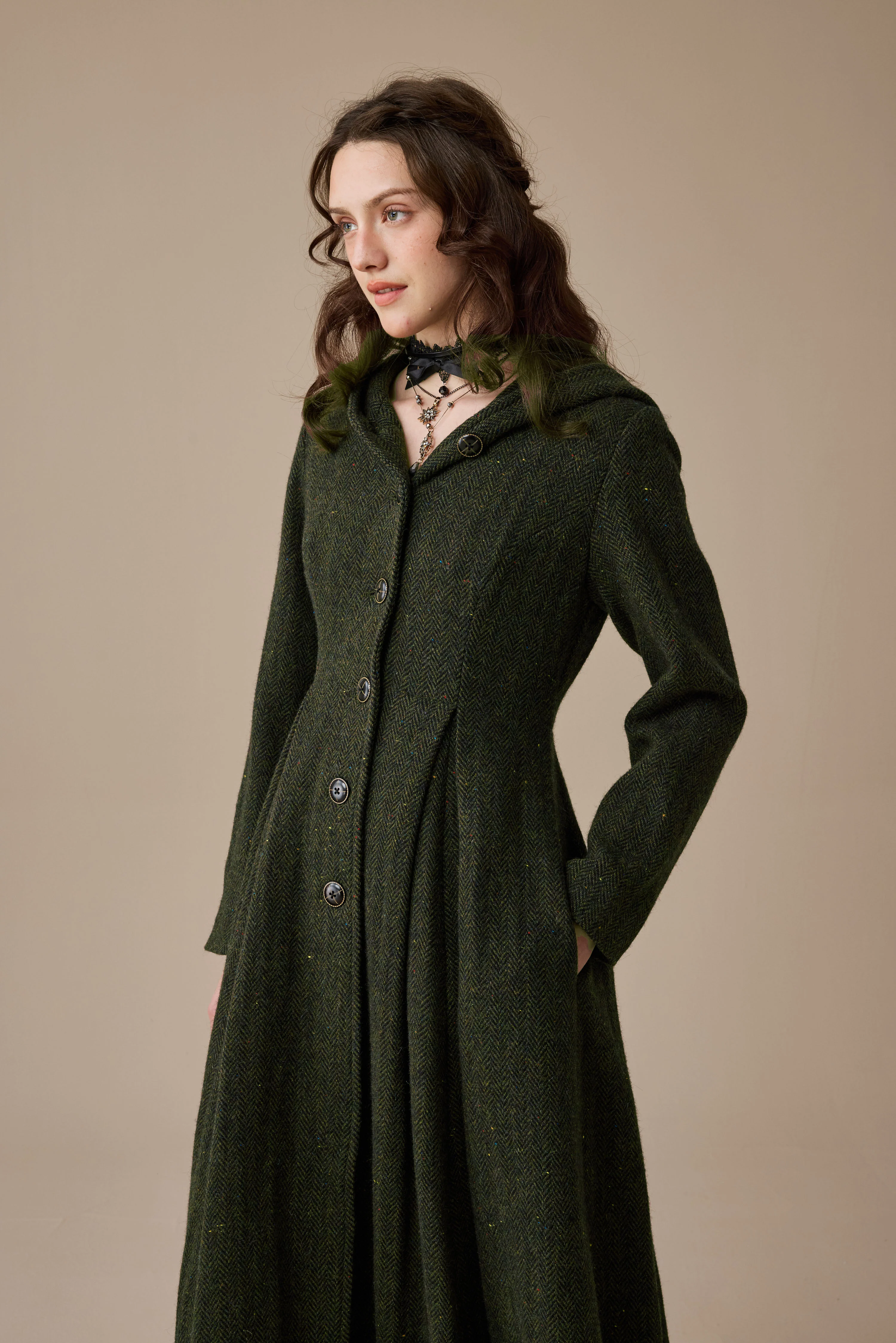 My Fair Lady 26 | Hooded Wool Coat - Image 32