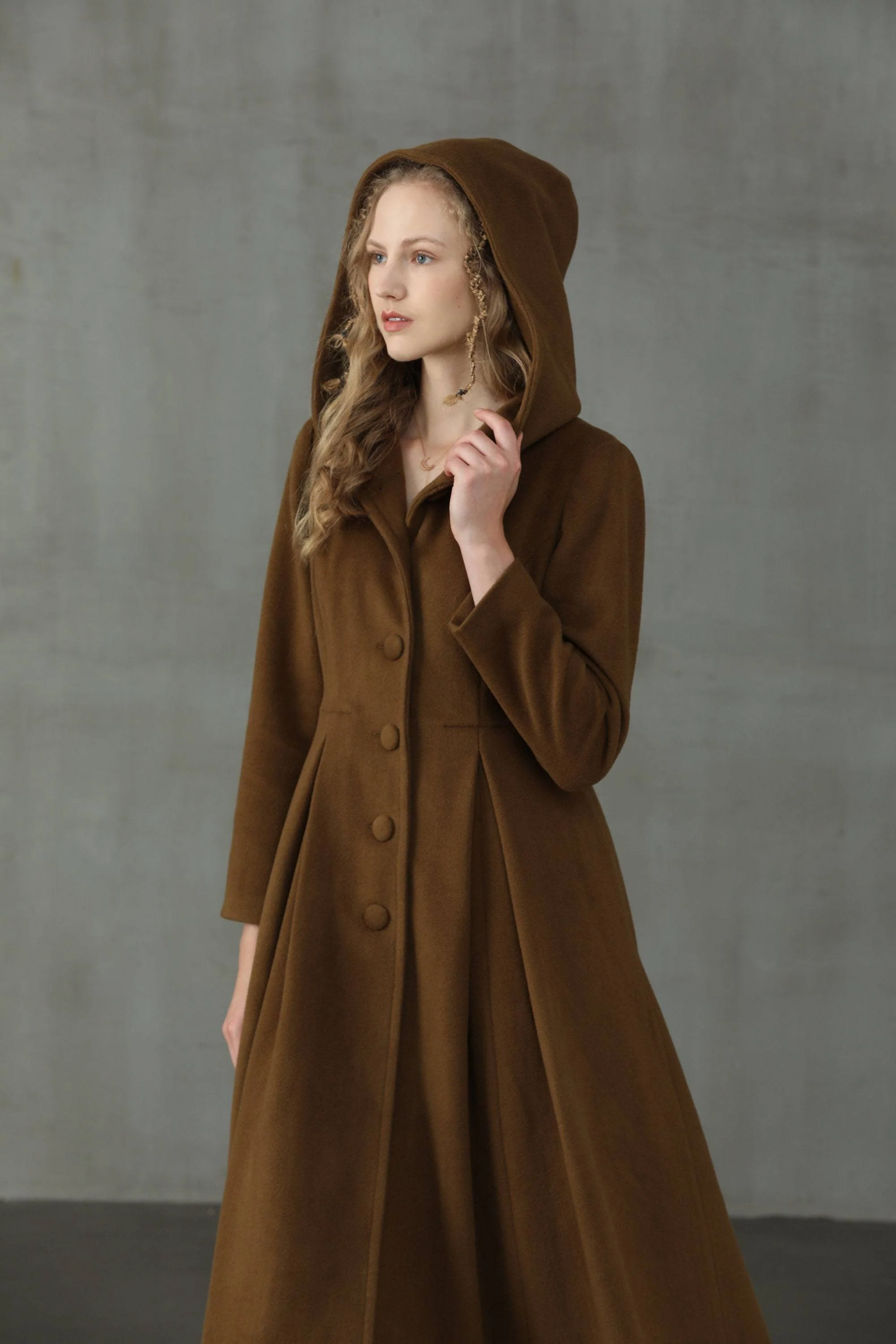 My Fair Lady 26 | Hooded Wool Coat - Image 11