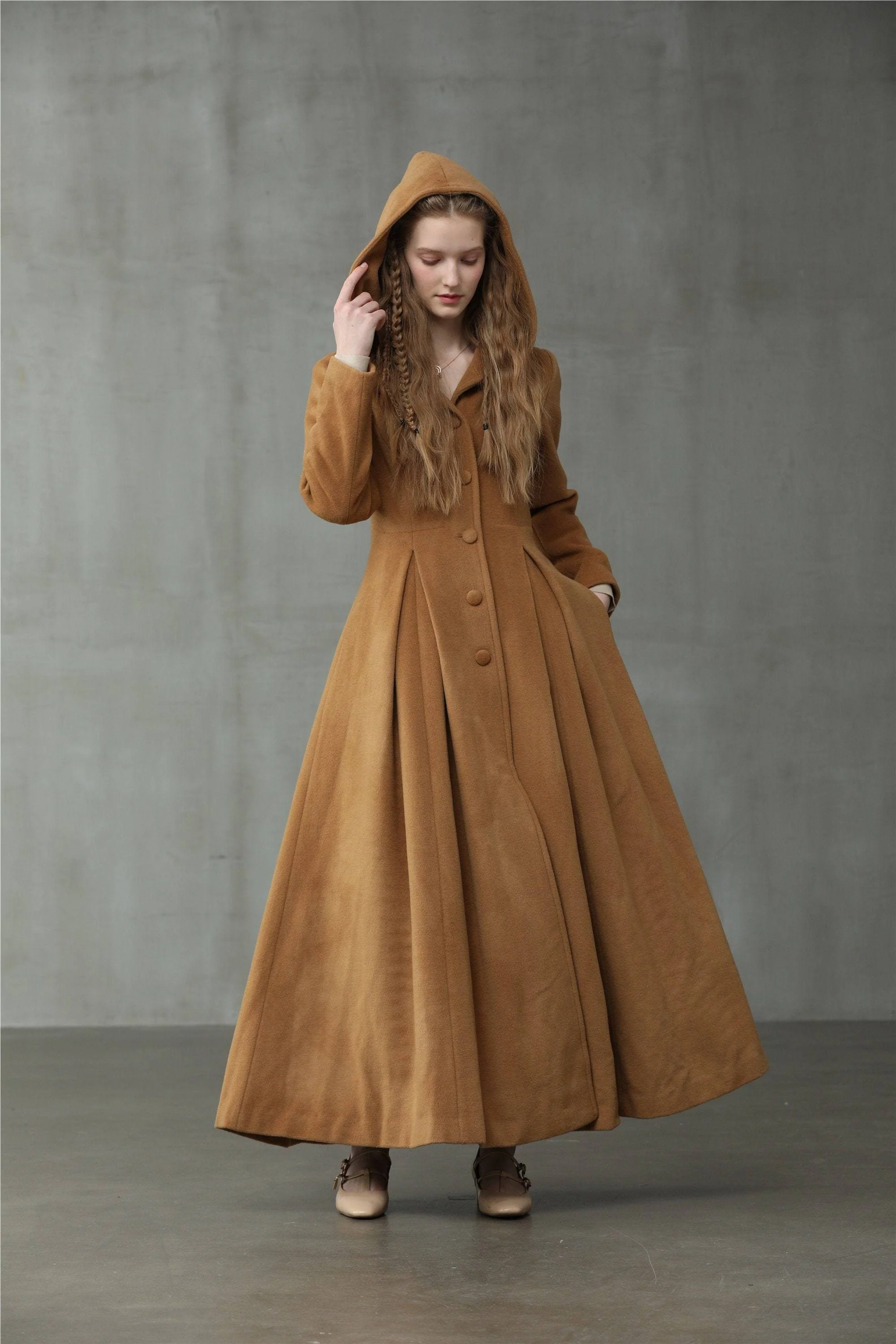 My Fair Lady 26 | Hooded Wool Coat - Image 12