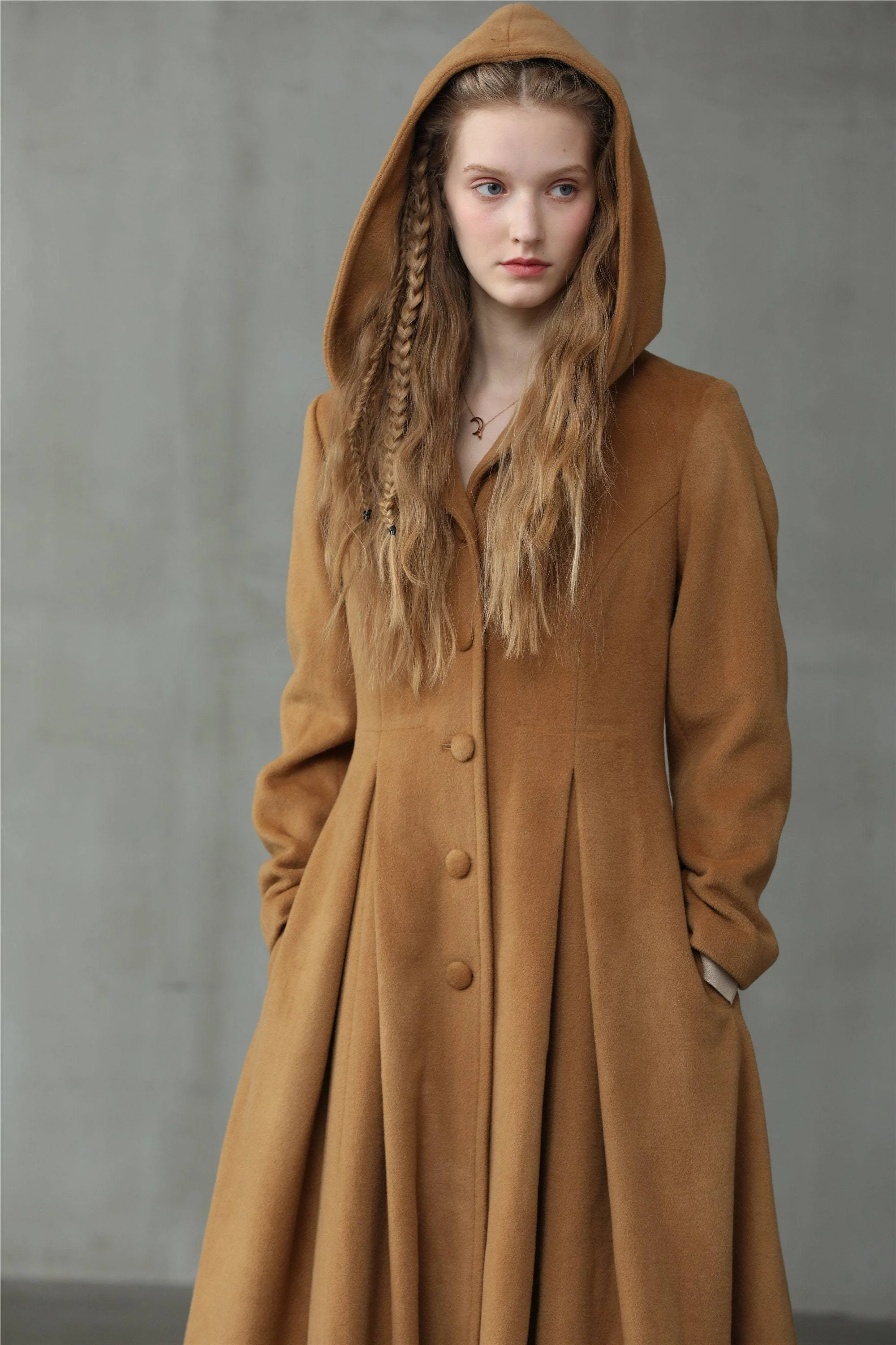 My Fair Lady 26 | Hooded Wool Coat - Image 13