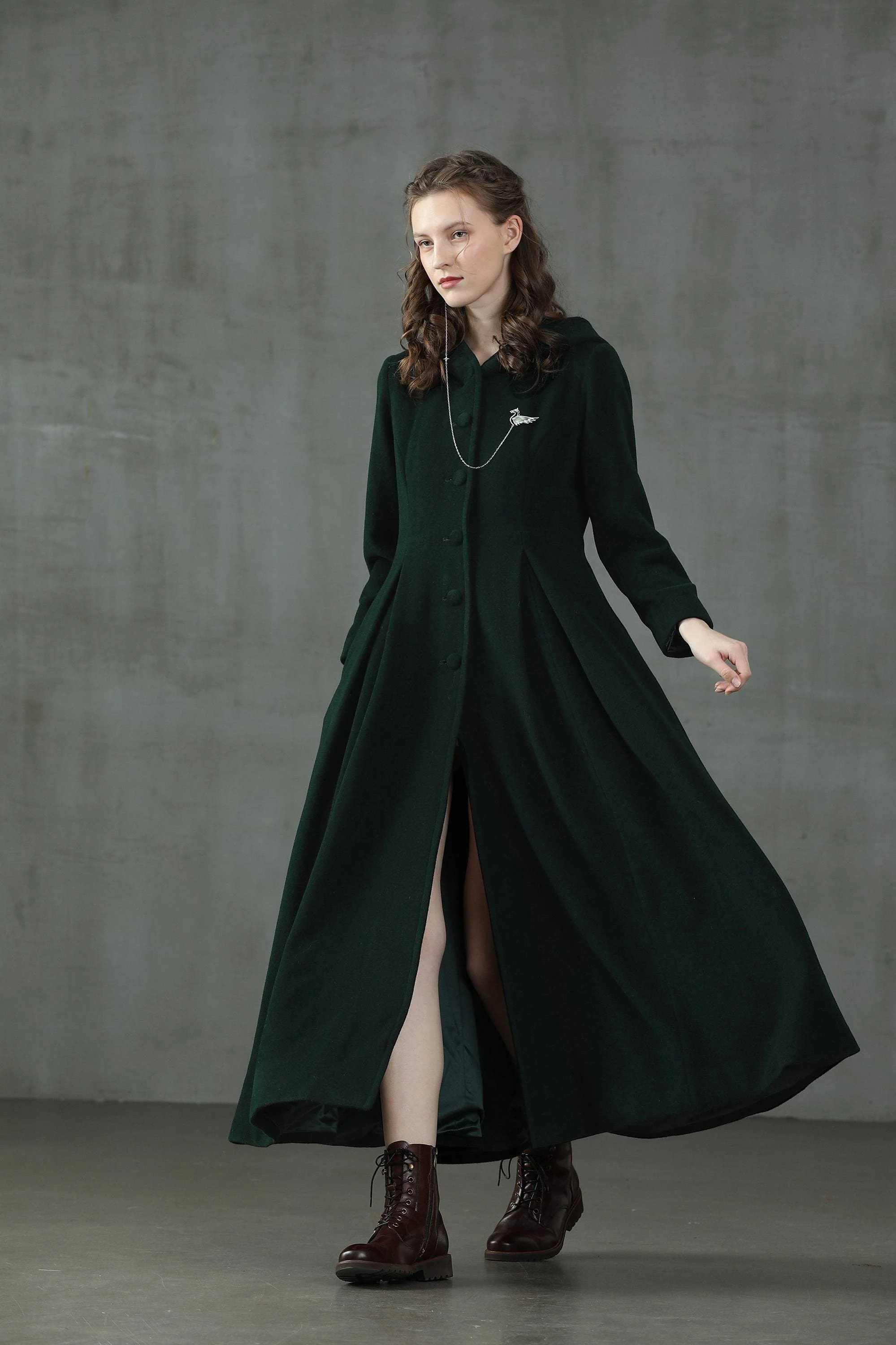 My Fair Lady 26 | Hooded Wool Coat - Image 3