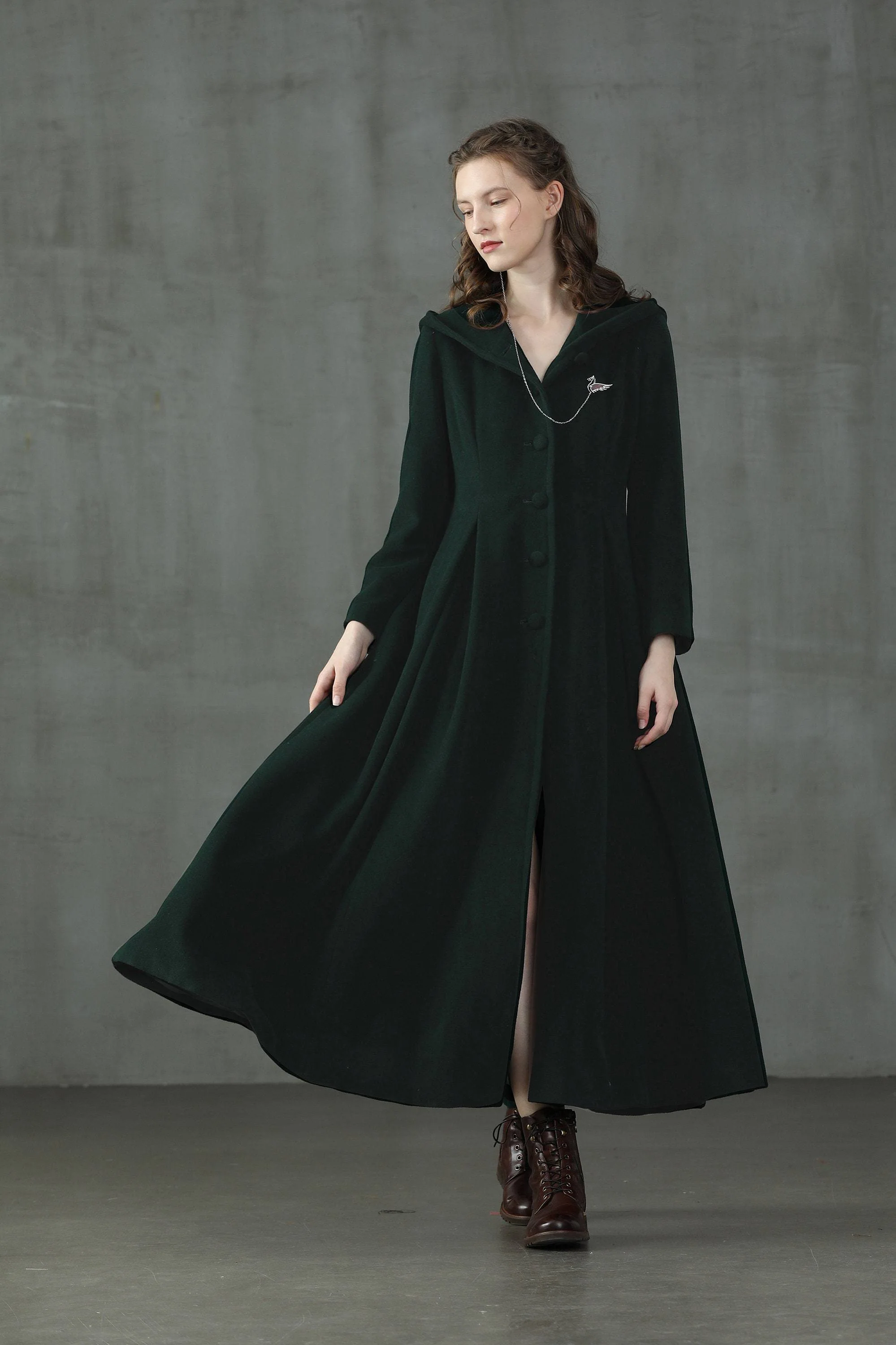 My Fair Lady 26 | Hooded Wool Coat - Image 5