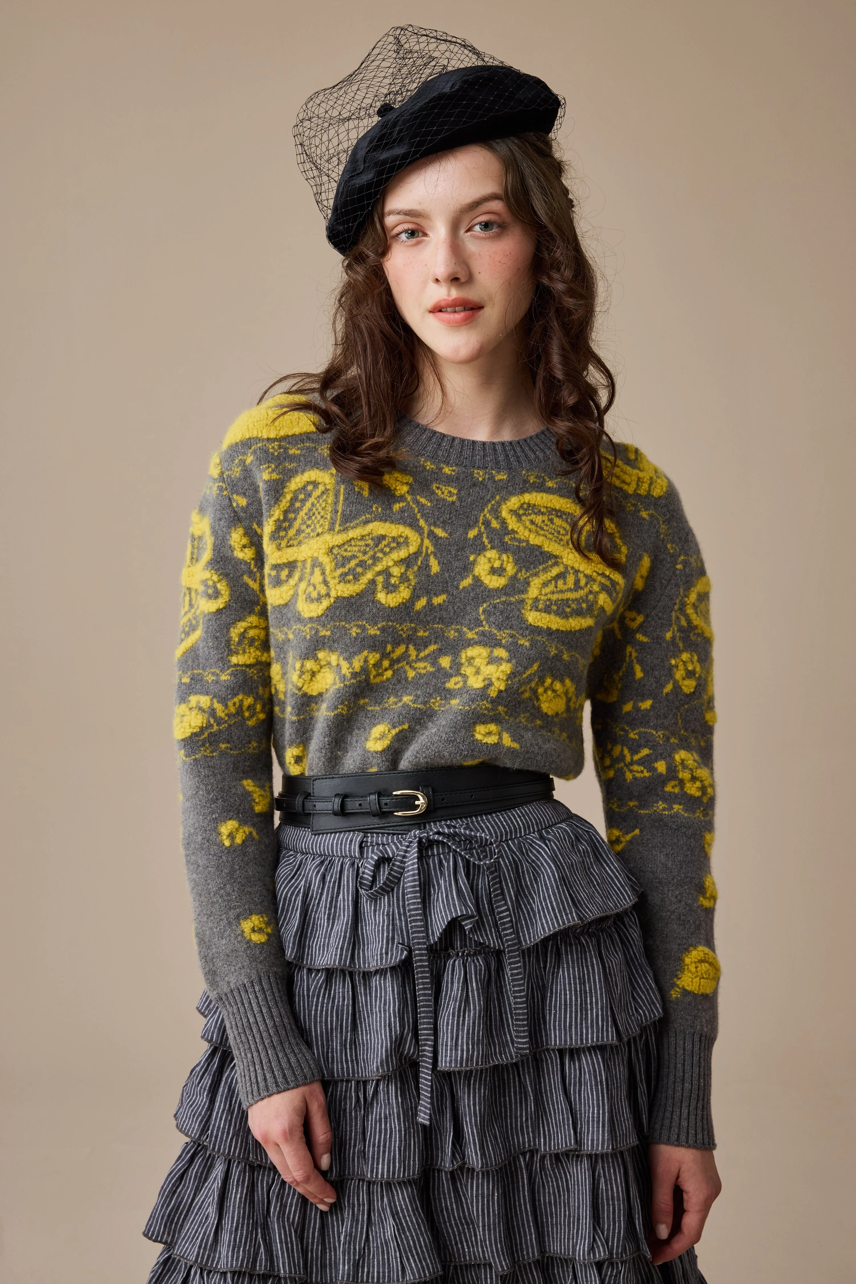 Ischia 14 | Layered petal linen skirt - Image 10