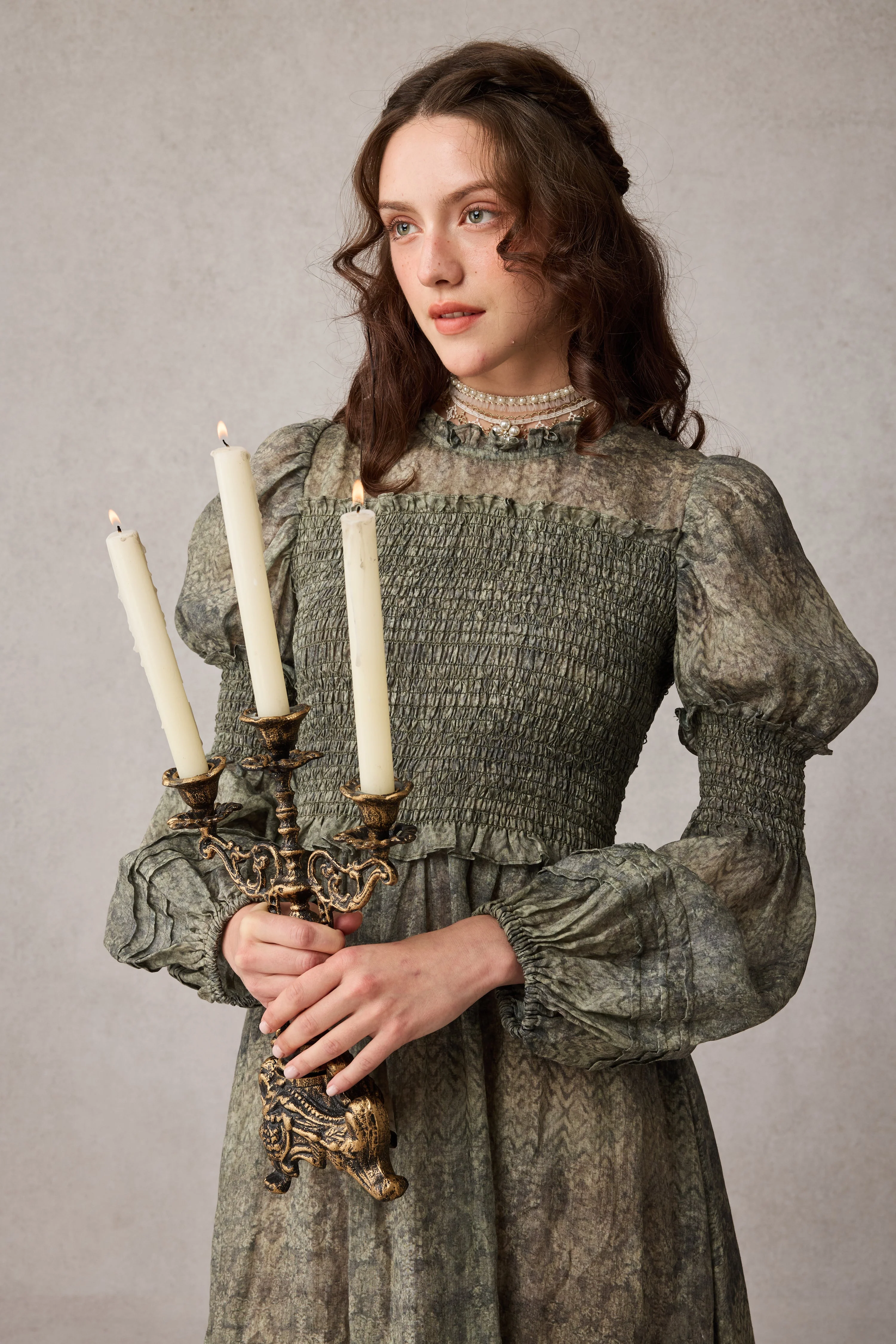 Jane 33 |Edward Smocking Linen Dress Chemise - Image 14