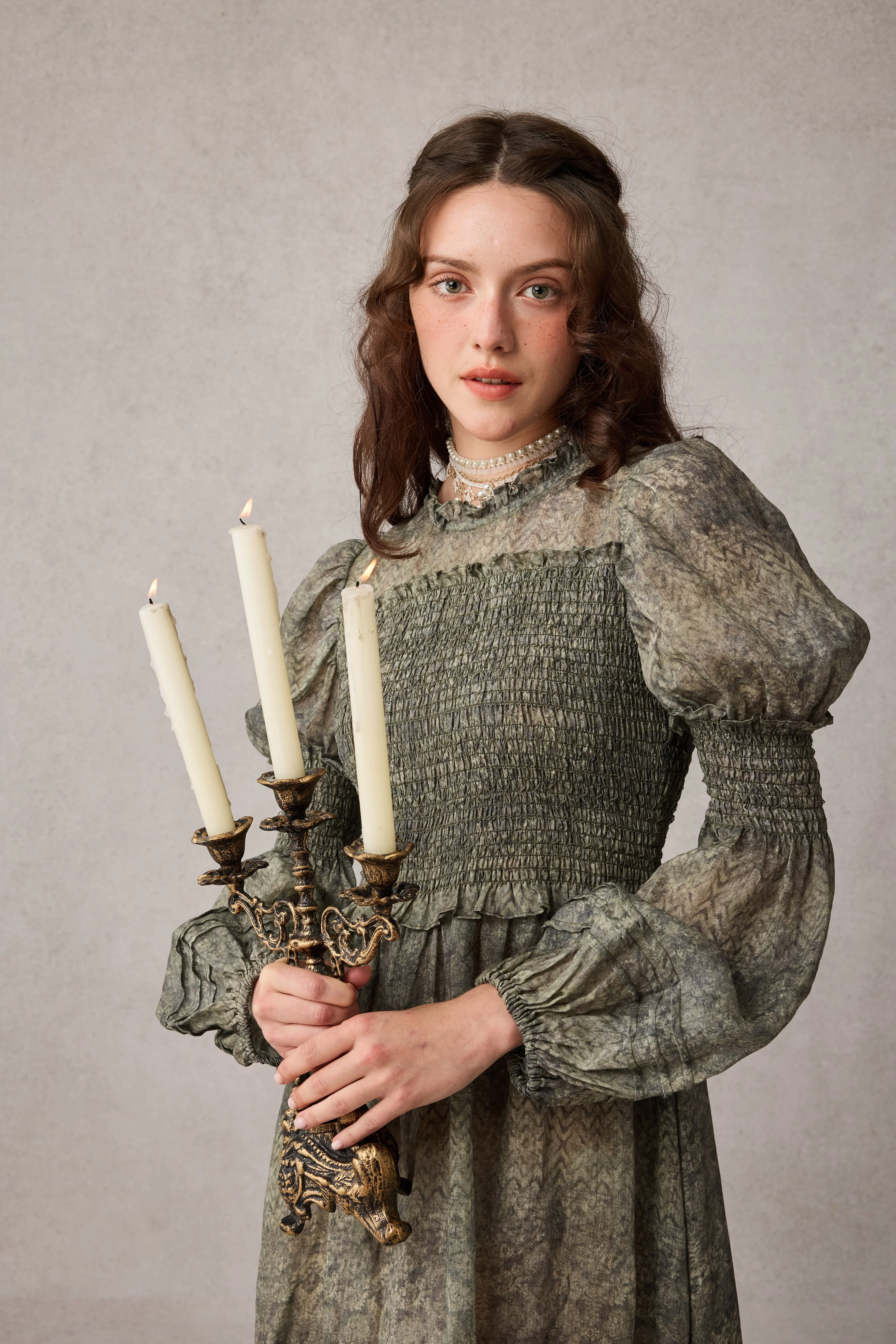 Jane 33 |Edward Smocking Linen Dress Chemise - Image 15