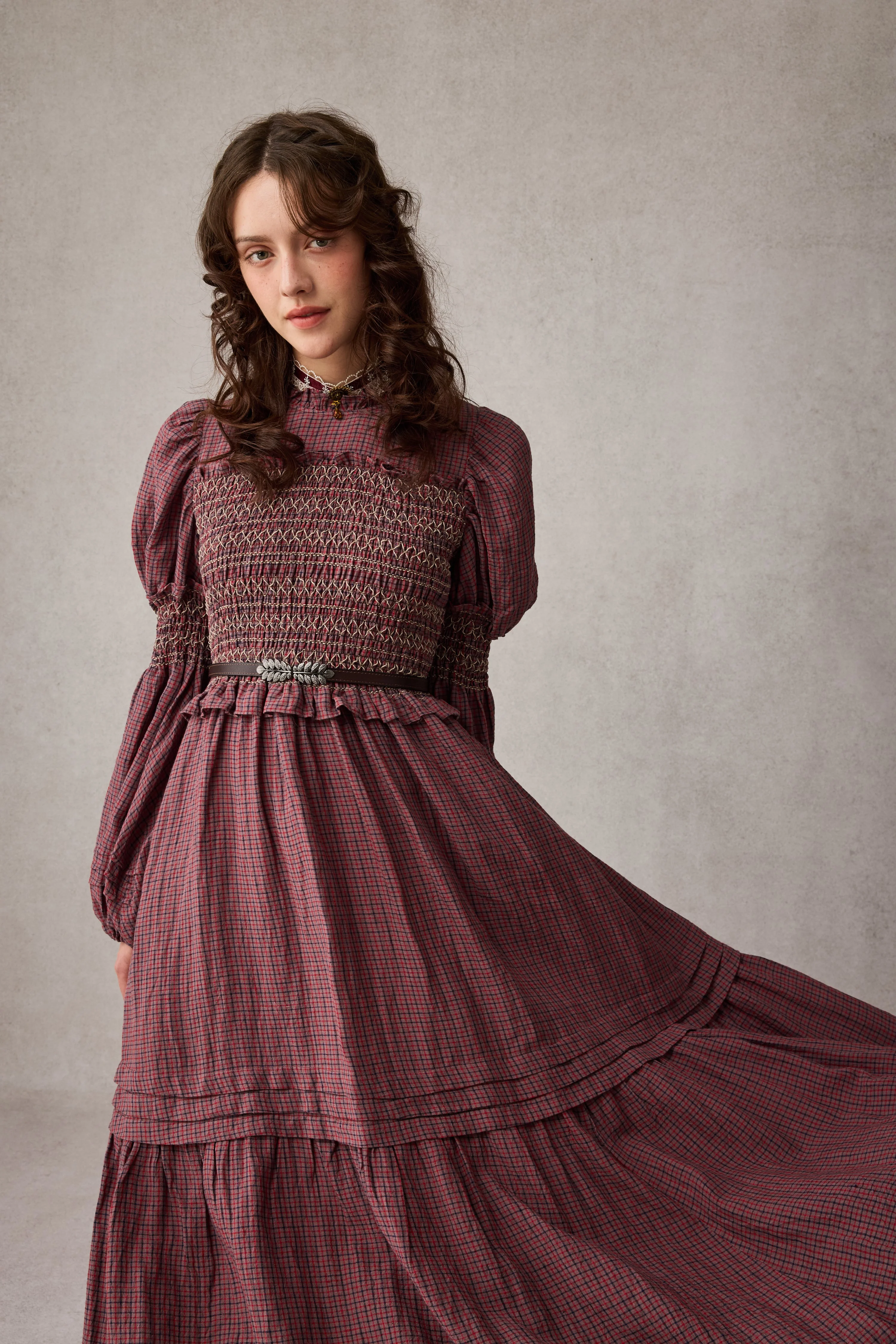 Jane 33 |Edward Smocking Linen Dress Chemise - Image 18