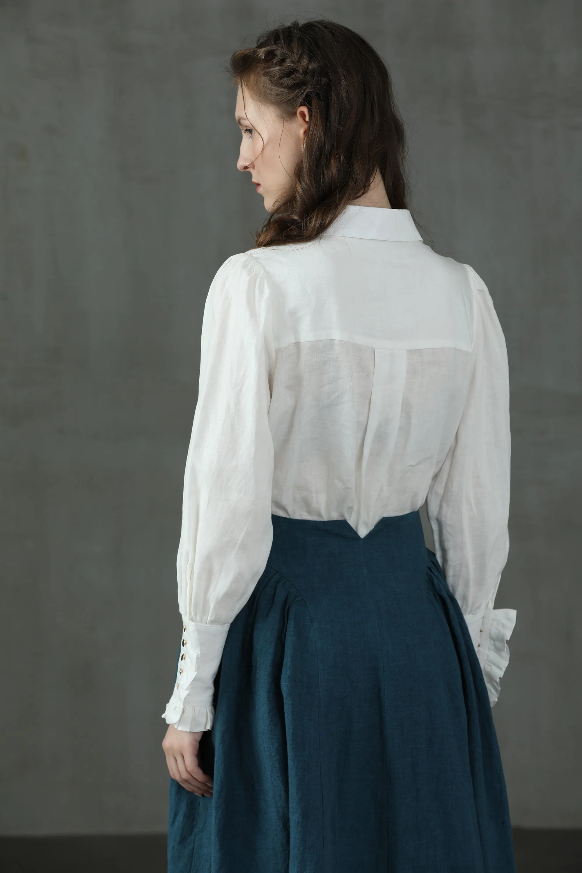 Jo March 31 | Accordion Pleated Linen Shirt - Image 10