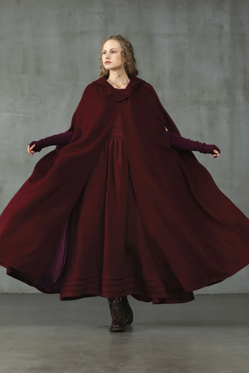 Outlander 2020 | 100% Wool Cloak Coat - Image 5
