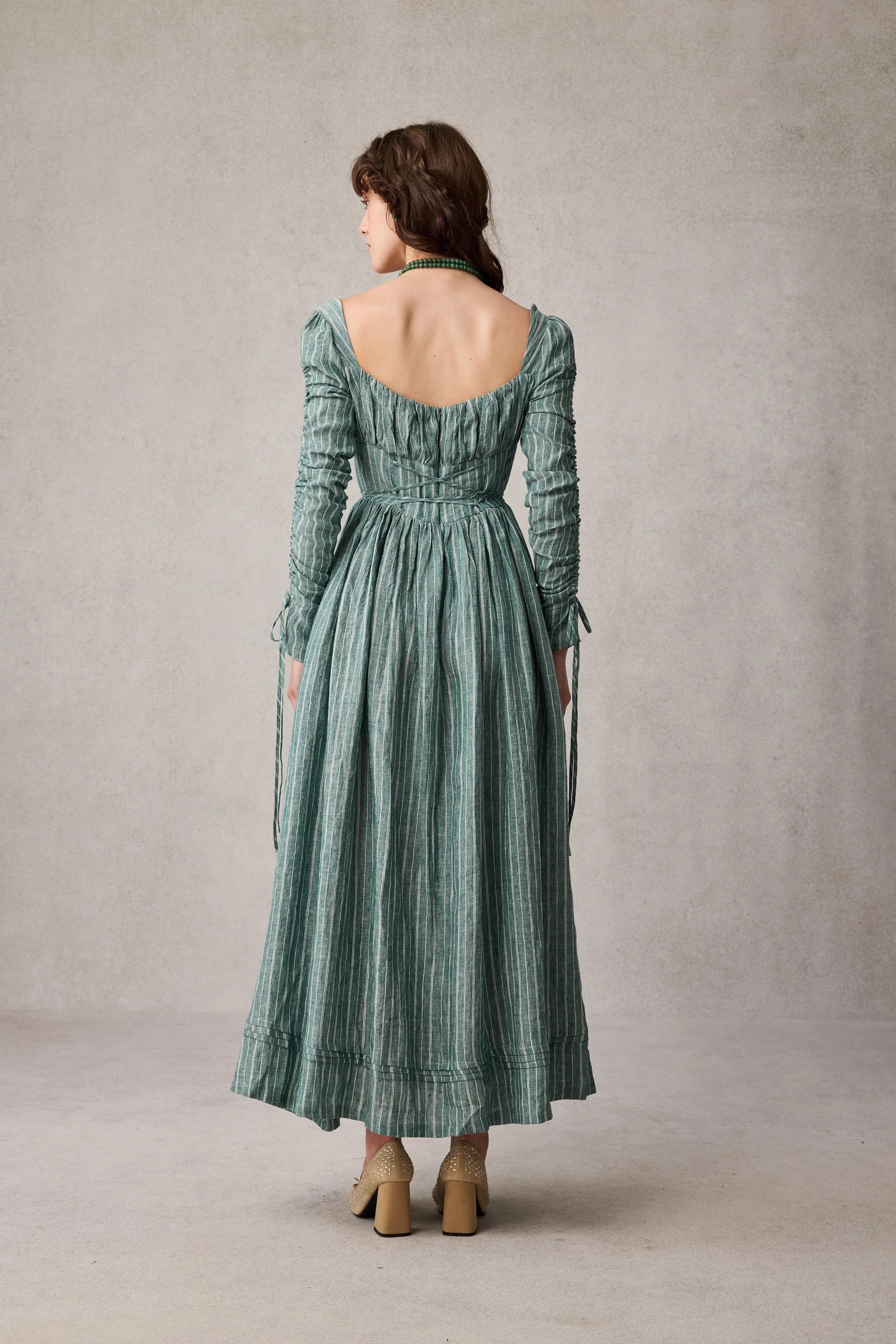 Monette 27 | Corset Linen Dress - Image 17