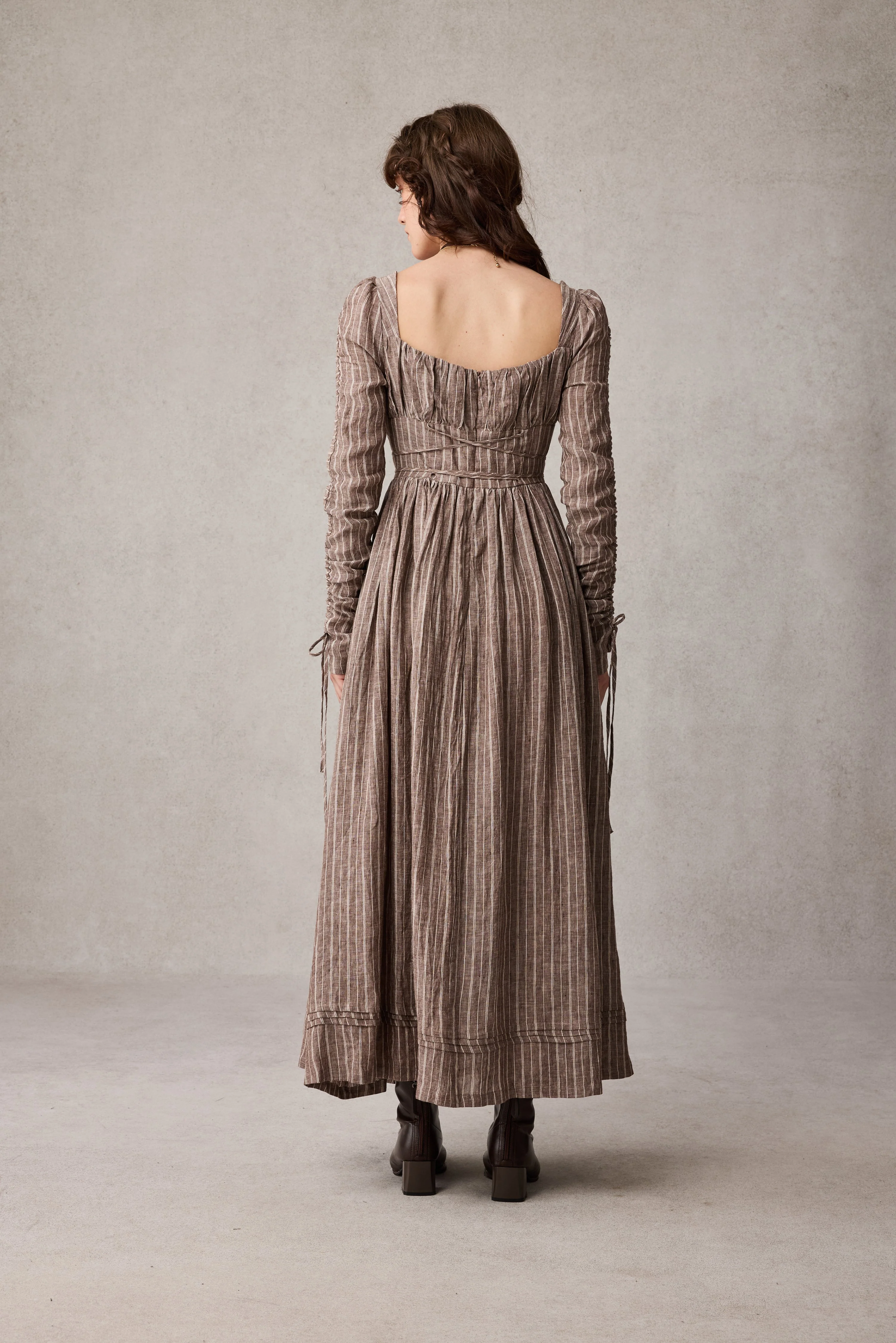 Monette 27 | Corset Linen Dress - Image 9