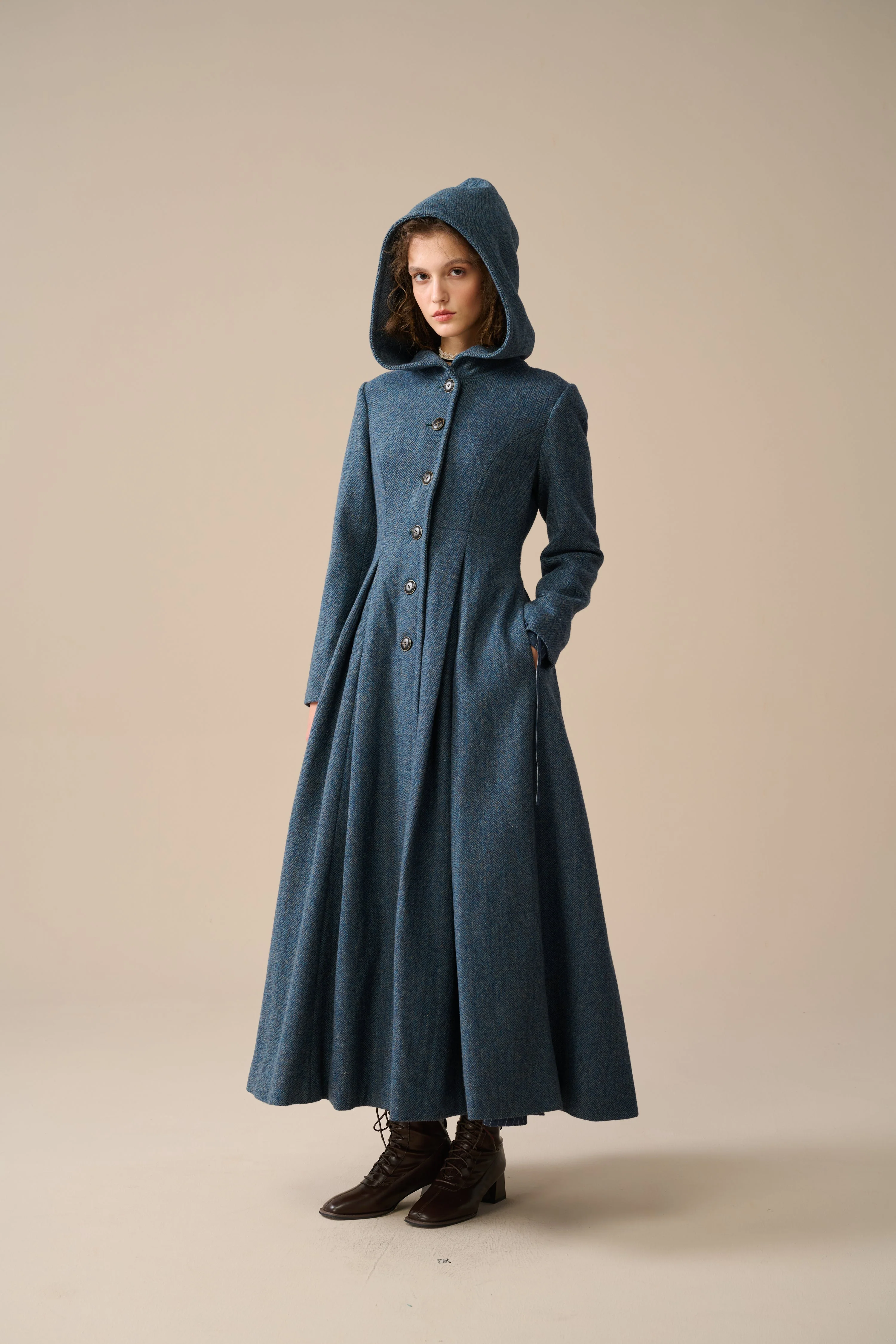 My Fair Lady 26 | Hooded Wool Coat - Image 23