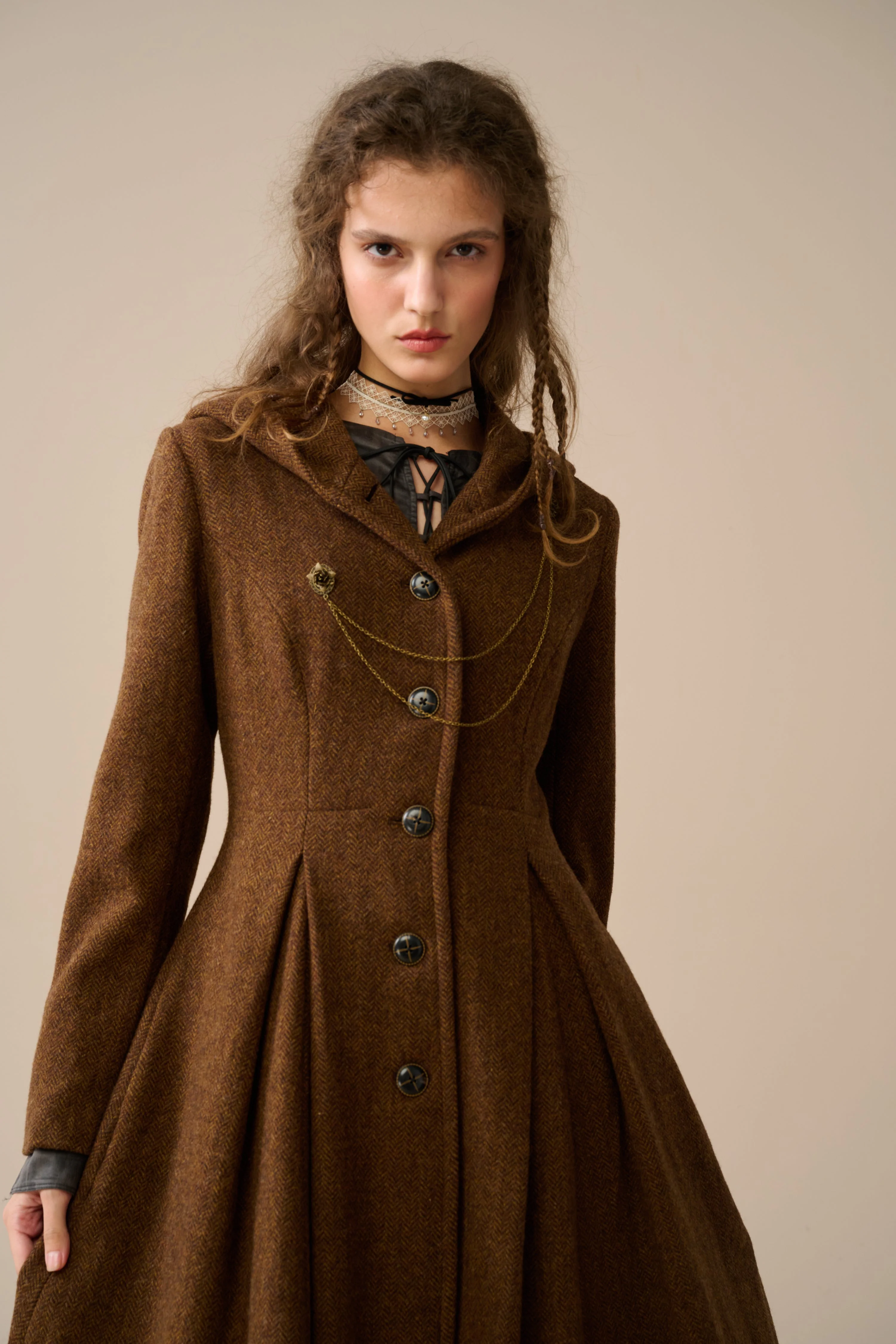 My Fair Lady 26 | Hooded Wool Coat - Image 22