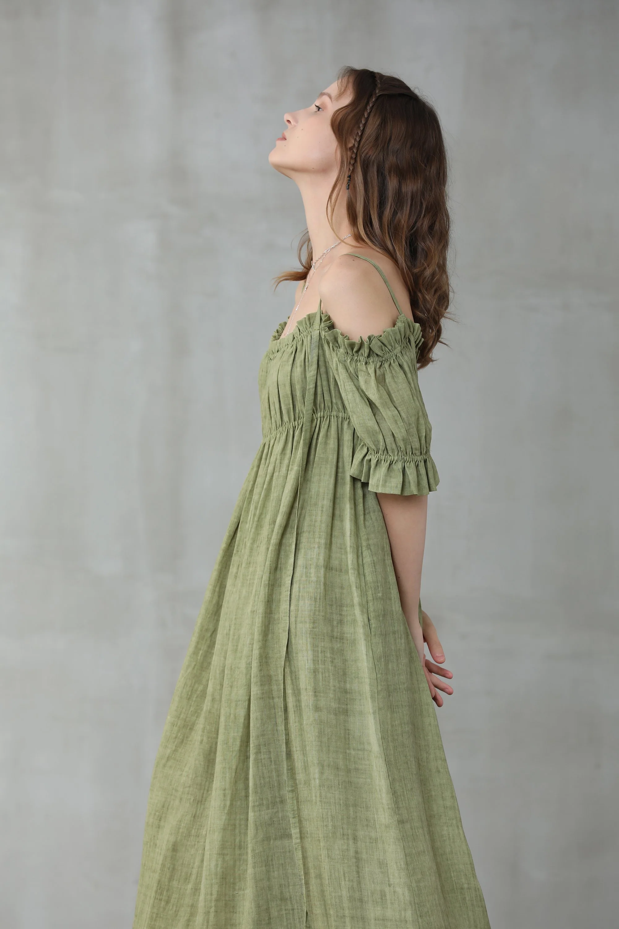 La Luna 11 | old lace linen dress - Image 23