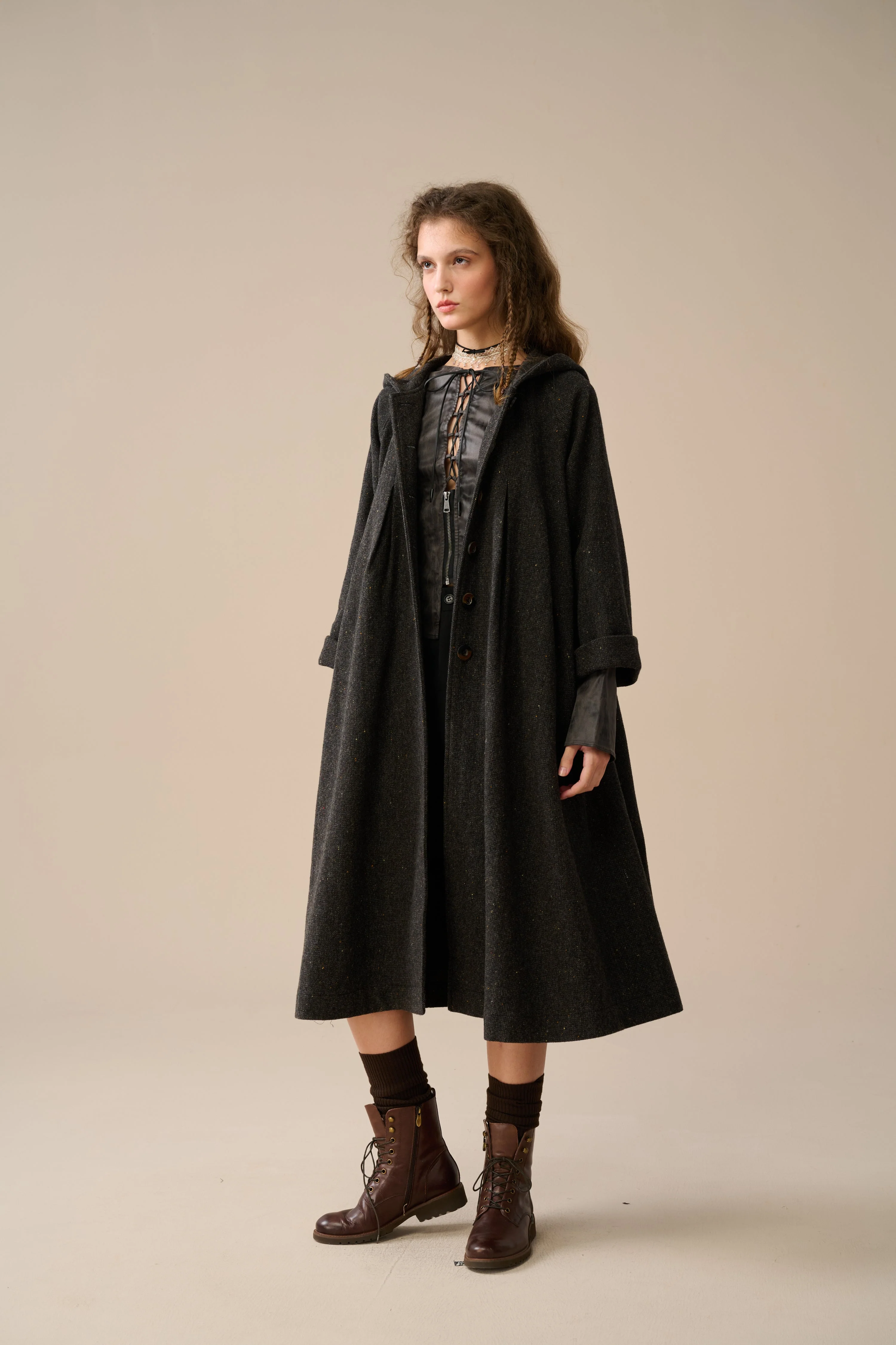 Academy 06 | hooded wool coat jacket - Image 18