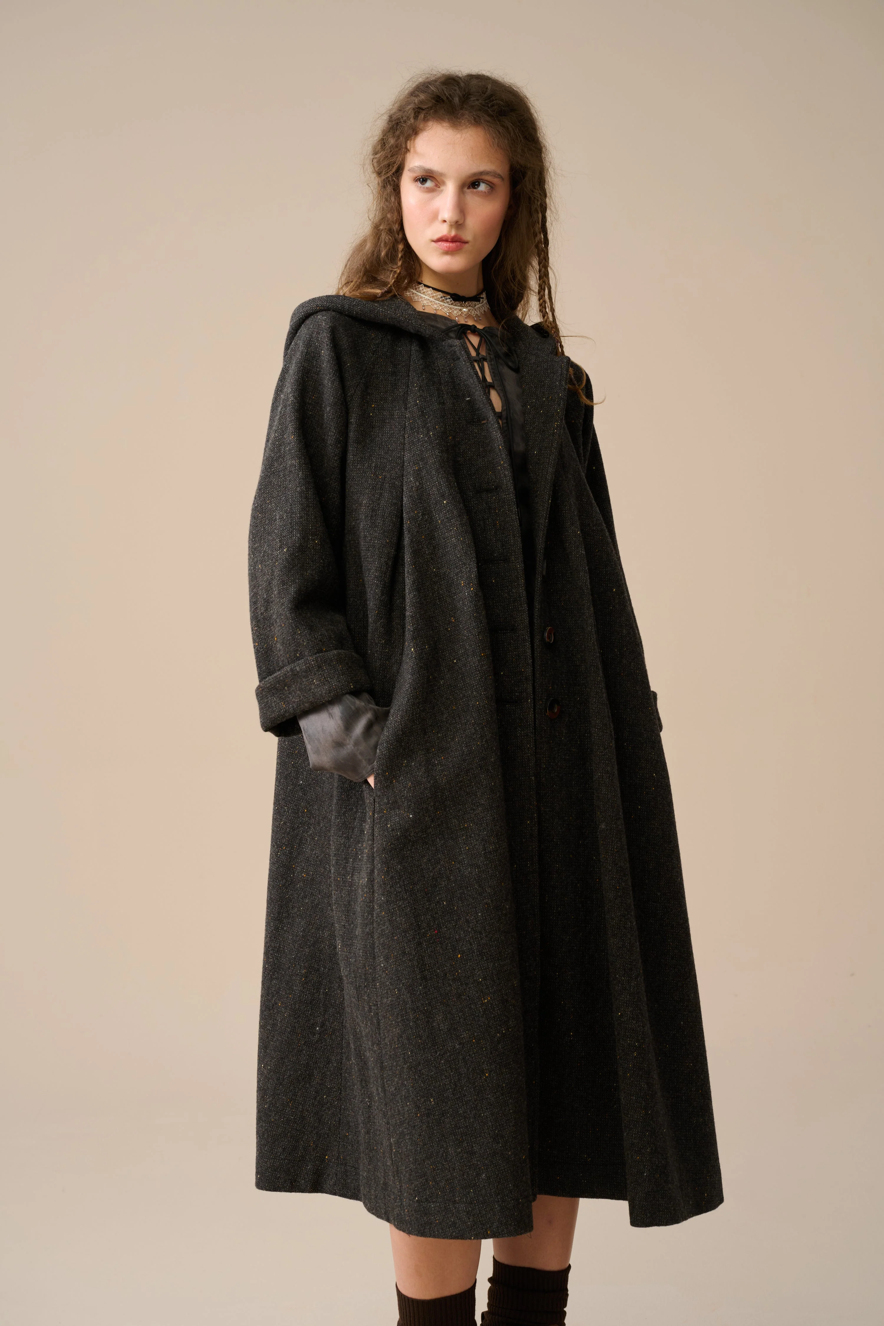 Academy 06 | hooded wool coat jacket - Image 20