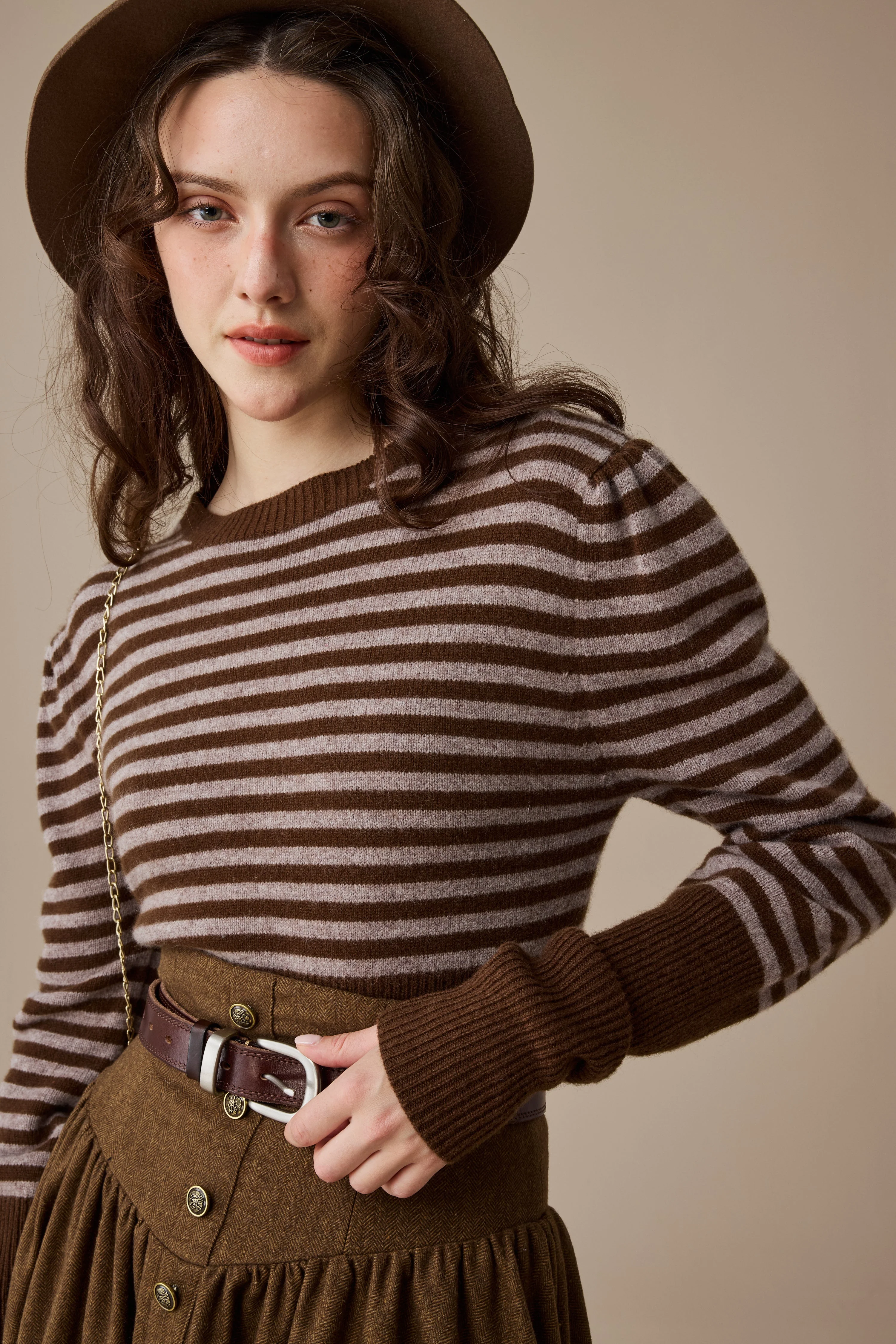 Oxford 13|100% wool classic striped pullover jumper - Image 6