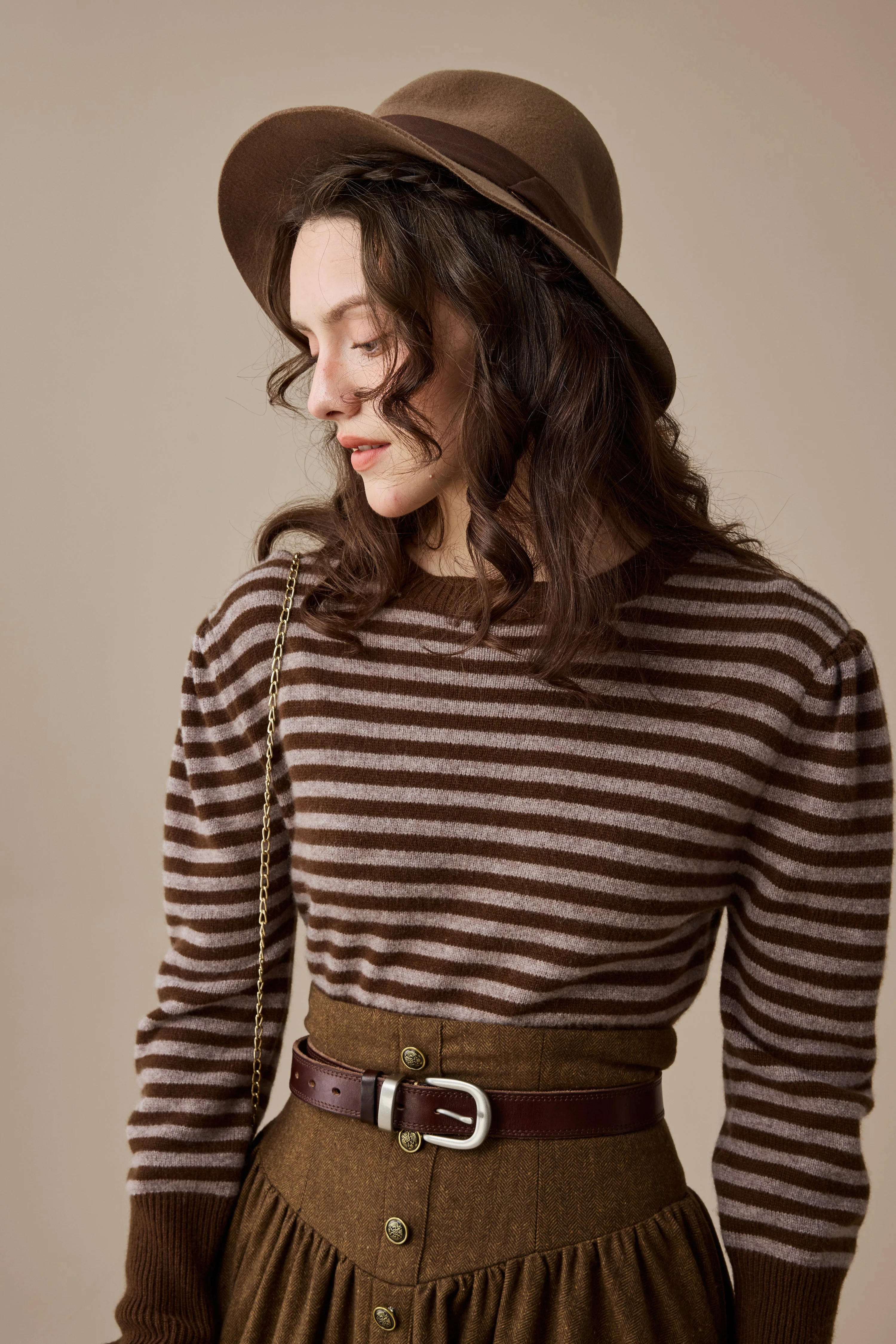 Oxford 13|100% wool classic striped pullover jumper - Image 7