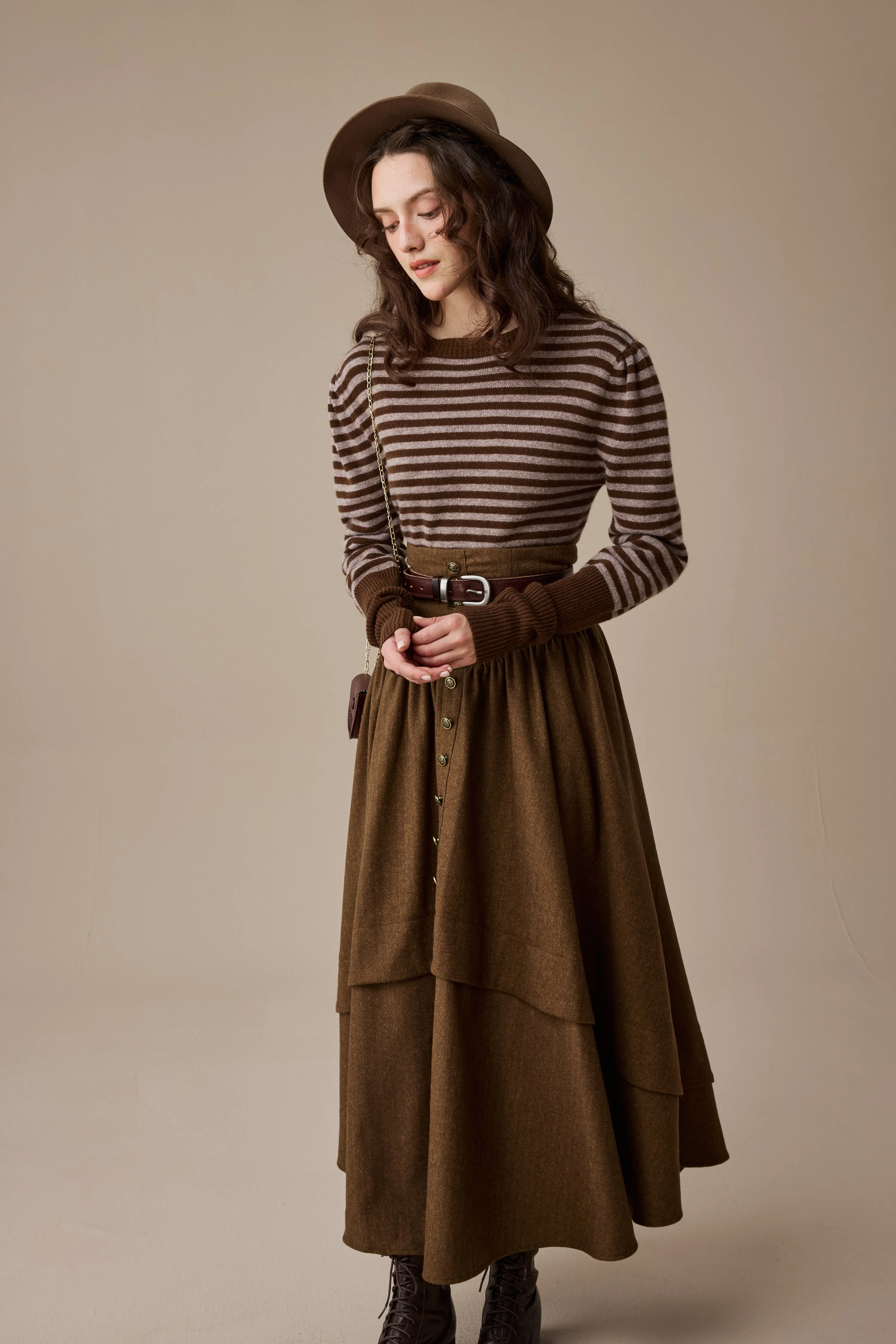 Oxford 13|100% wool classic striped pullover jumper - Image 8