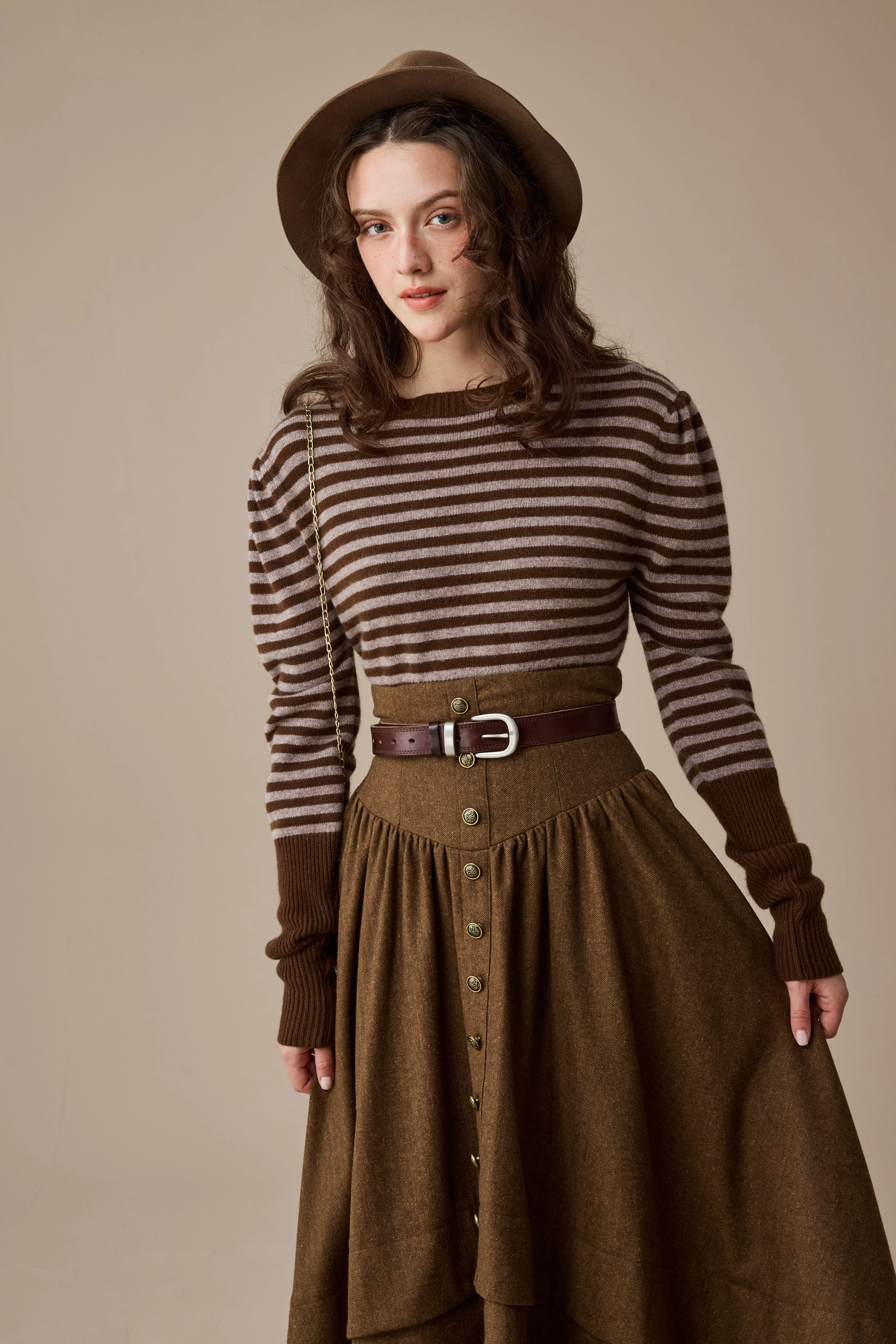 Oxford 13|100% wool classic striped pullover jumper - Image 9