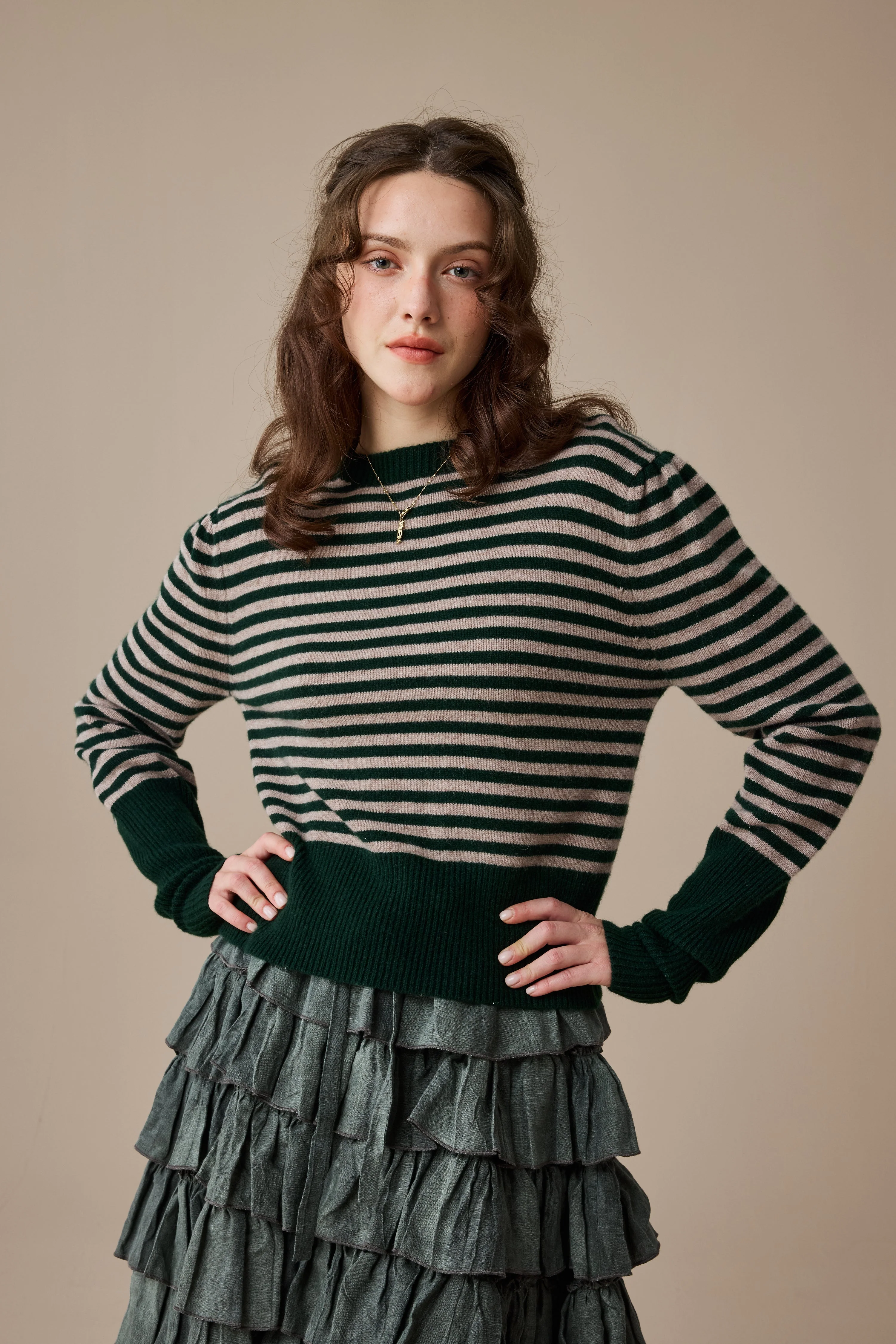 Oxford 13|100% wool classic striped pullover jumper - Image 10