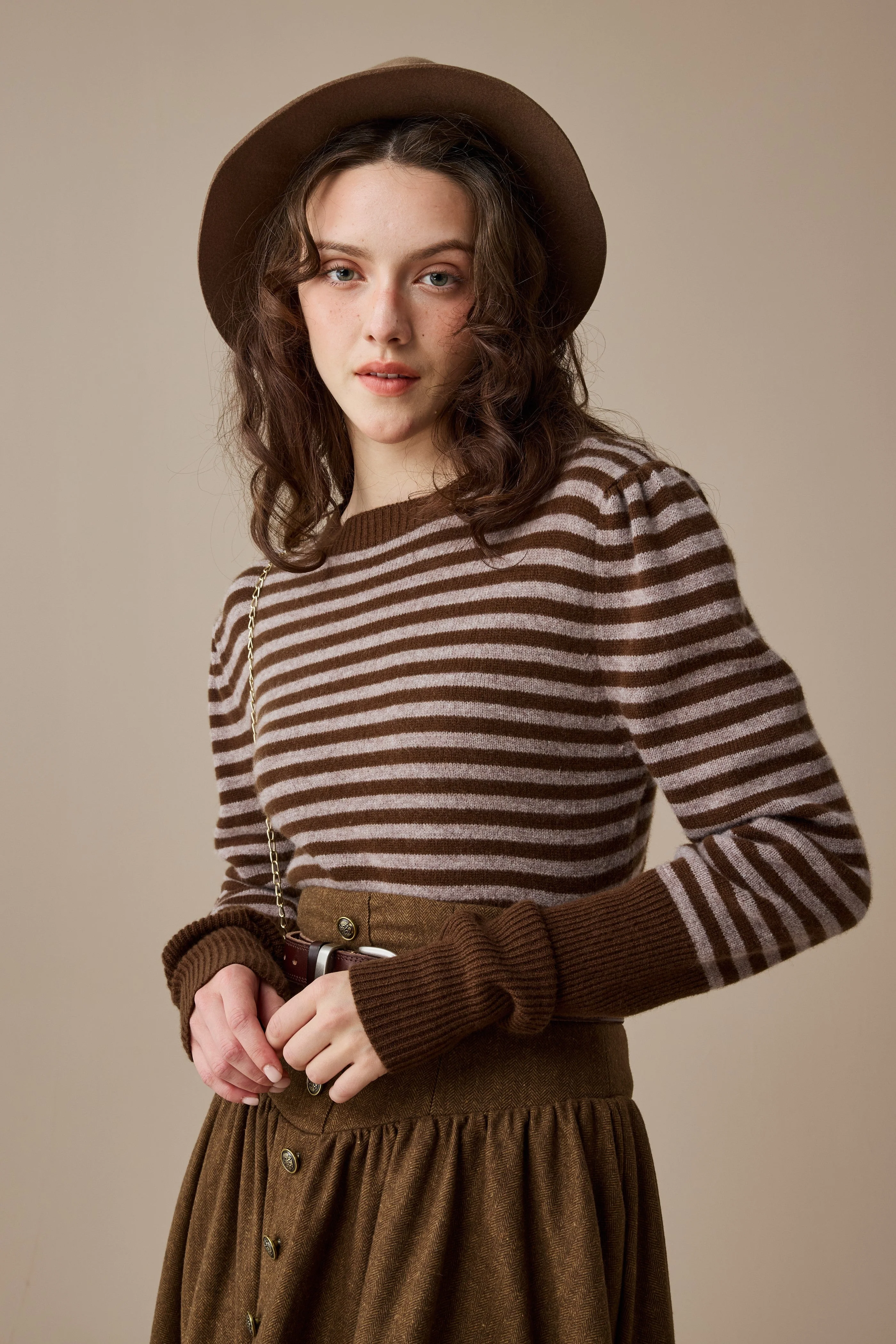 Oxford 13|100% wool classic striped pullover jumper - Image 15