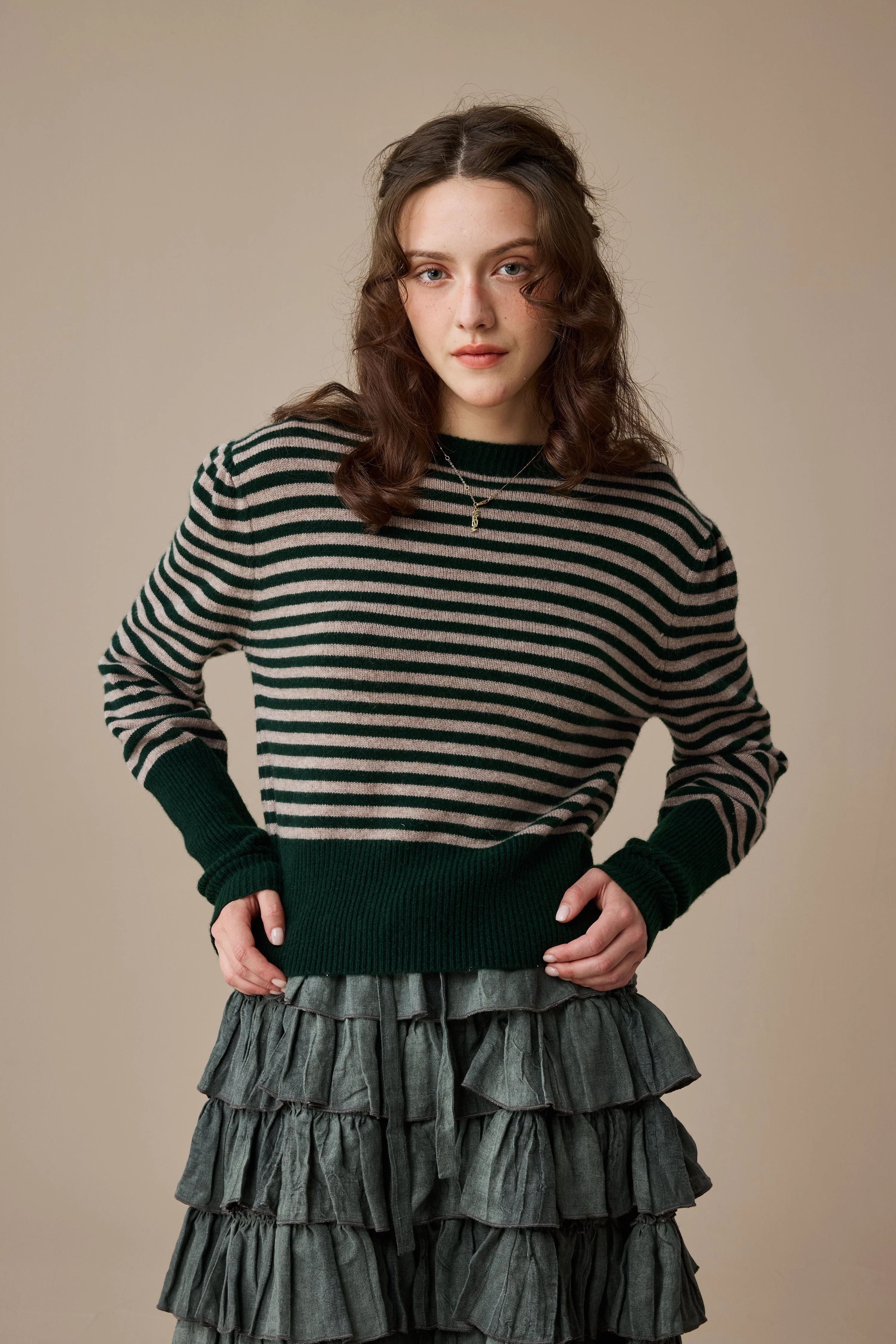 Oxford 13|100% wool classic striped pullover jumper - Image 3