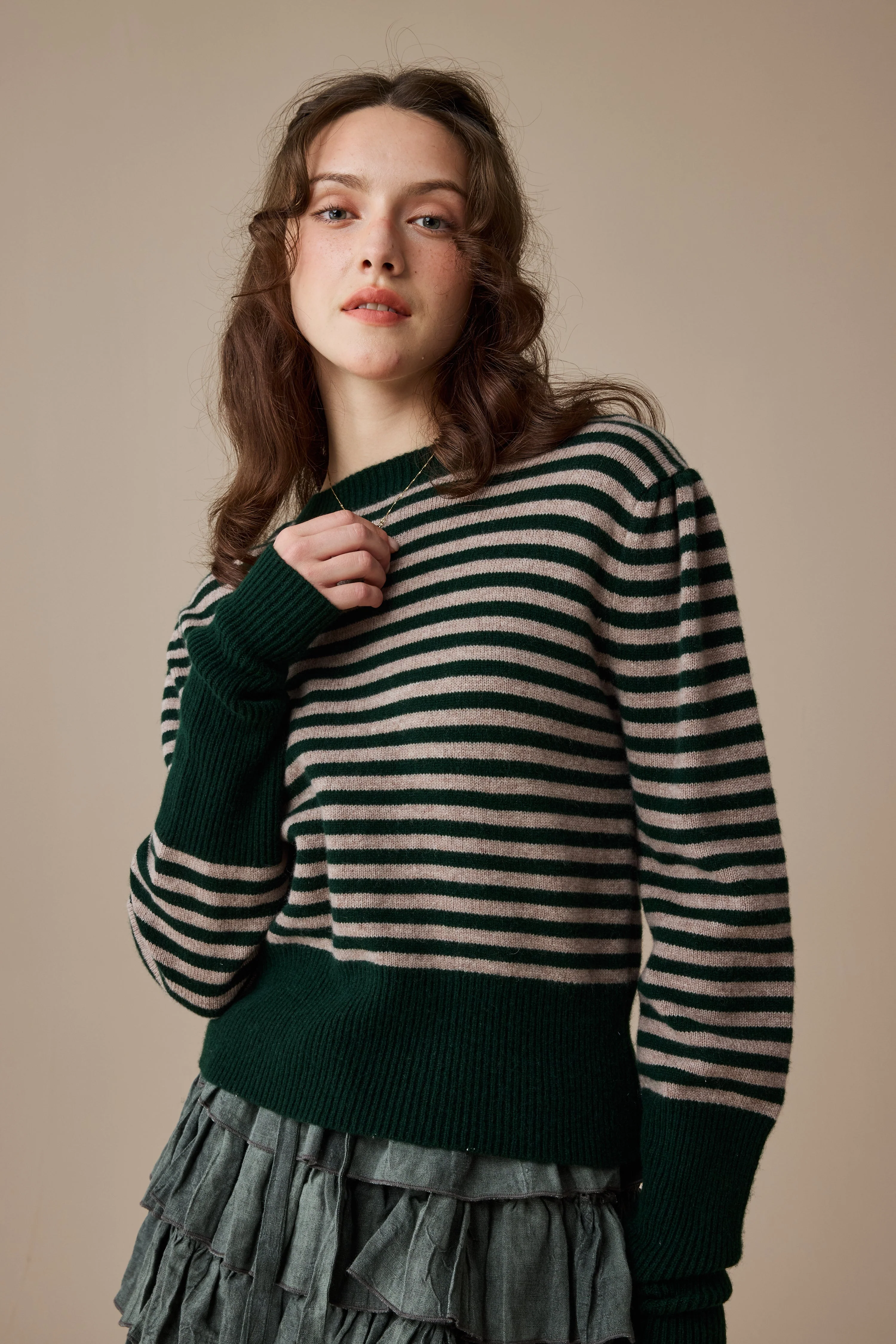 Oxford 13|100% wool classic striped pullover jumper - Image 8