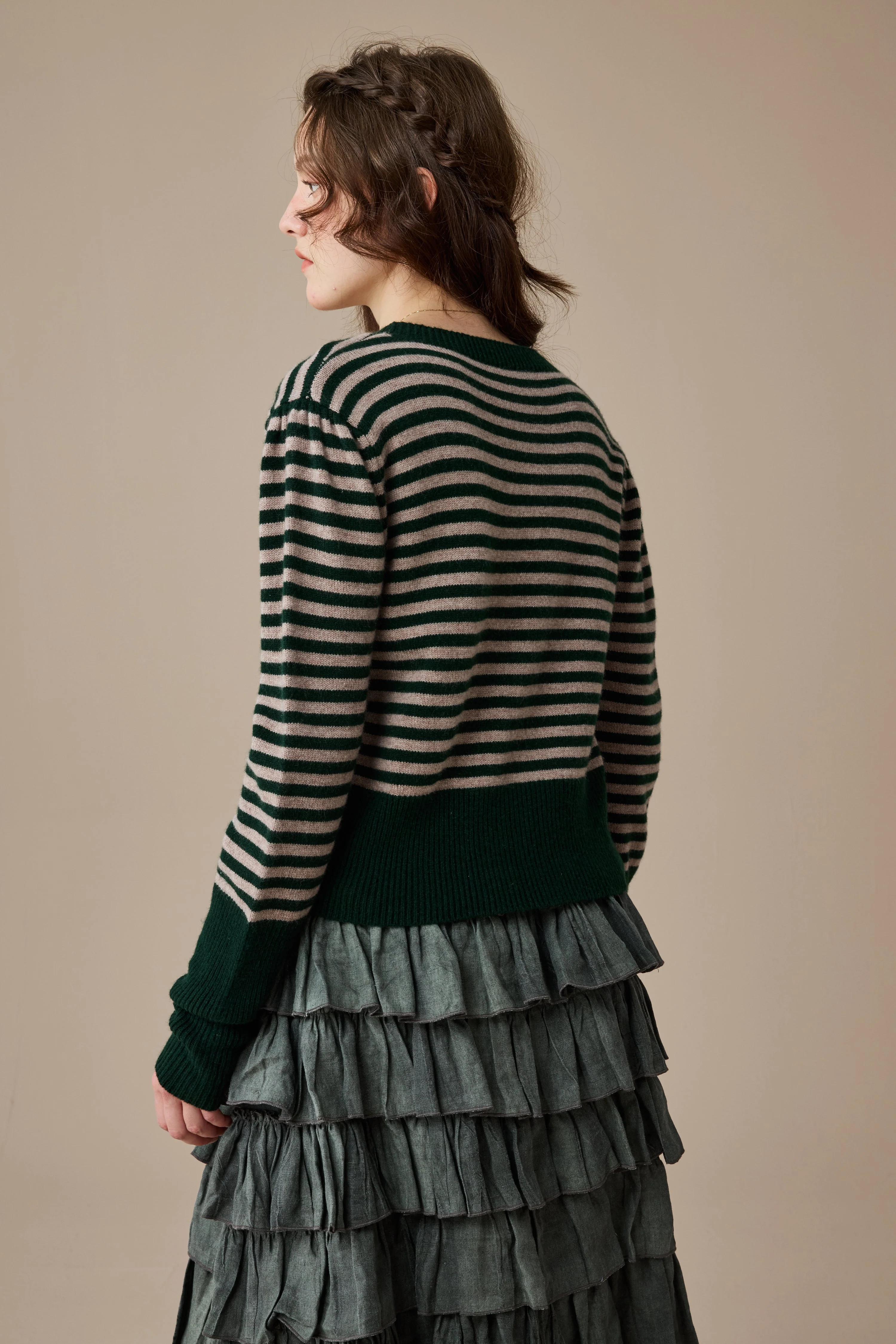 Oxford 13|100% wool classic striped pullover jumper - Image 9