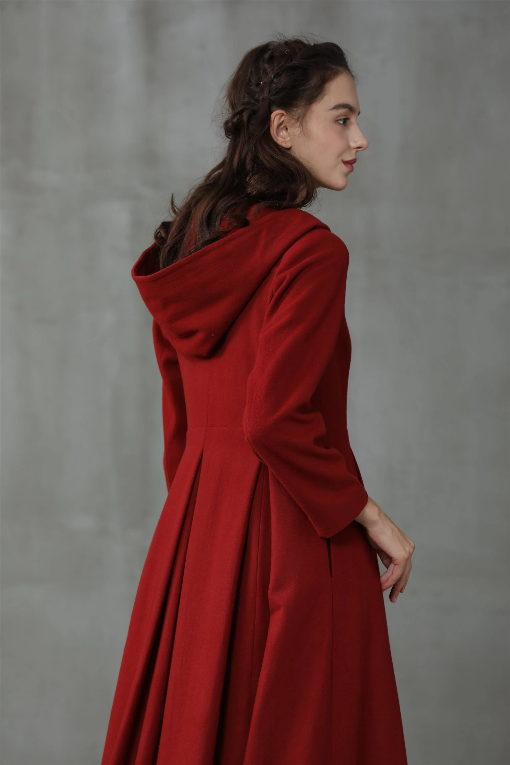 My Fair Lady 26 | Hooded Wool Coat - Image 10