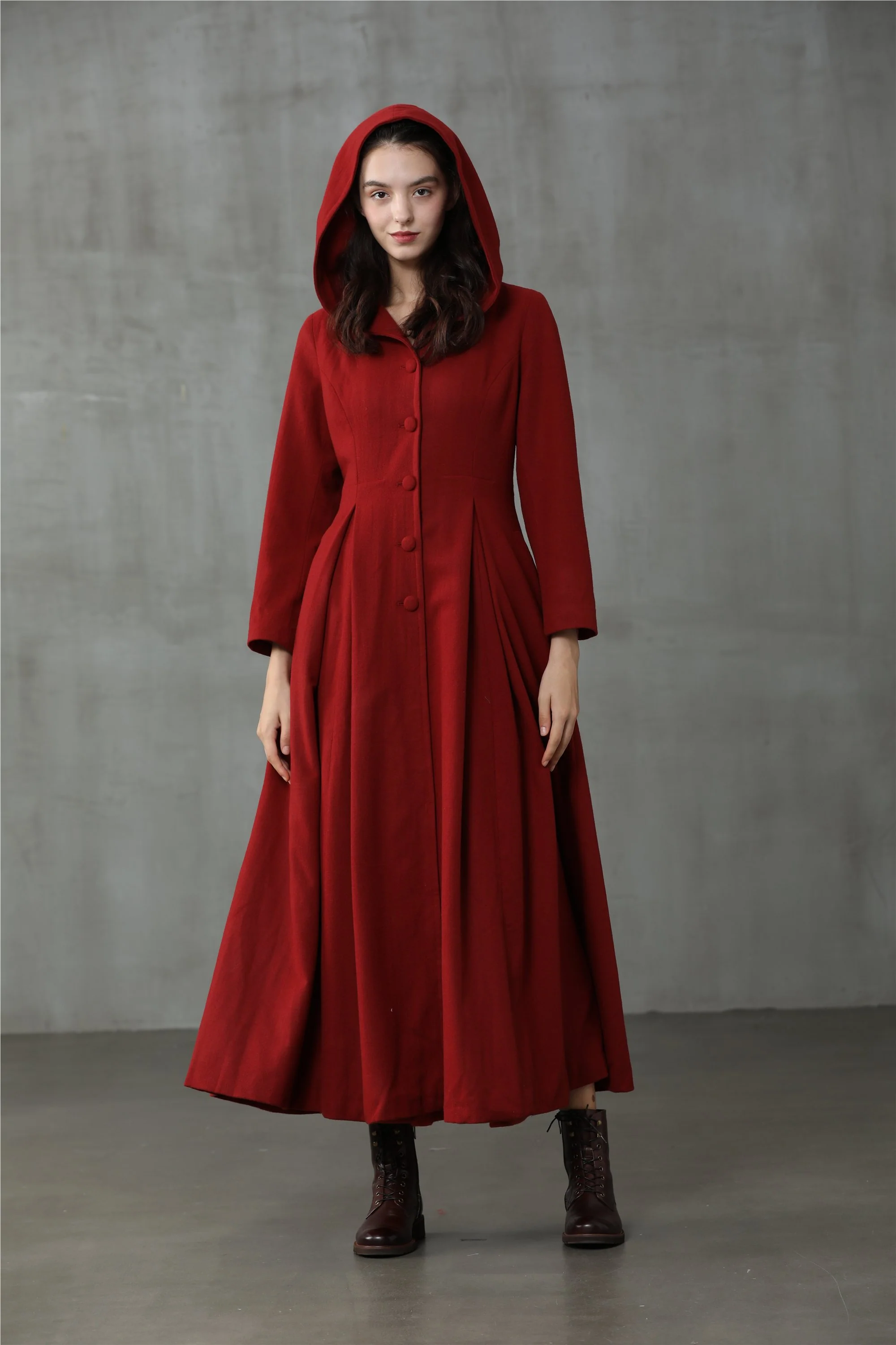 My Fair Lady 26 | Hooded Wool Coat - Image 11