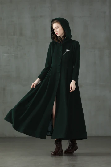 My Fair Lady 26 | Hooded Wool Coat - Image 15