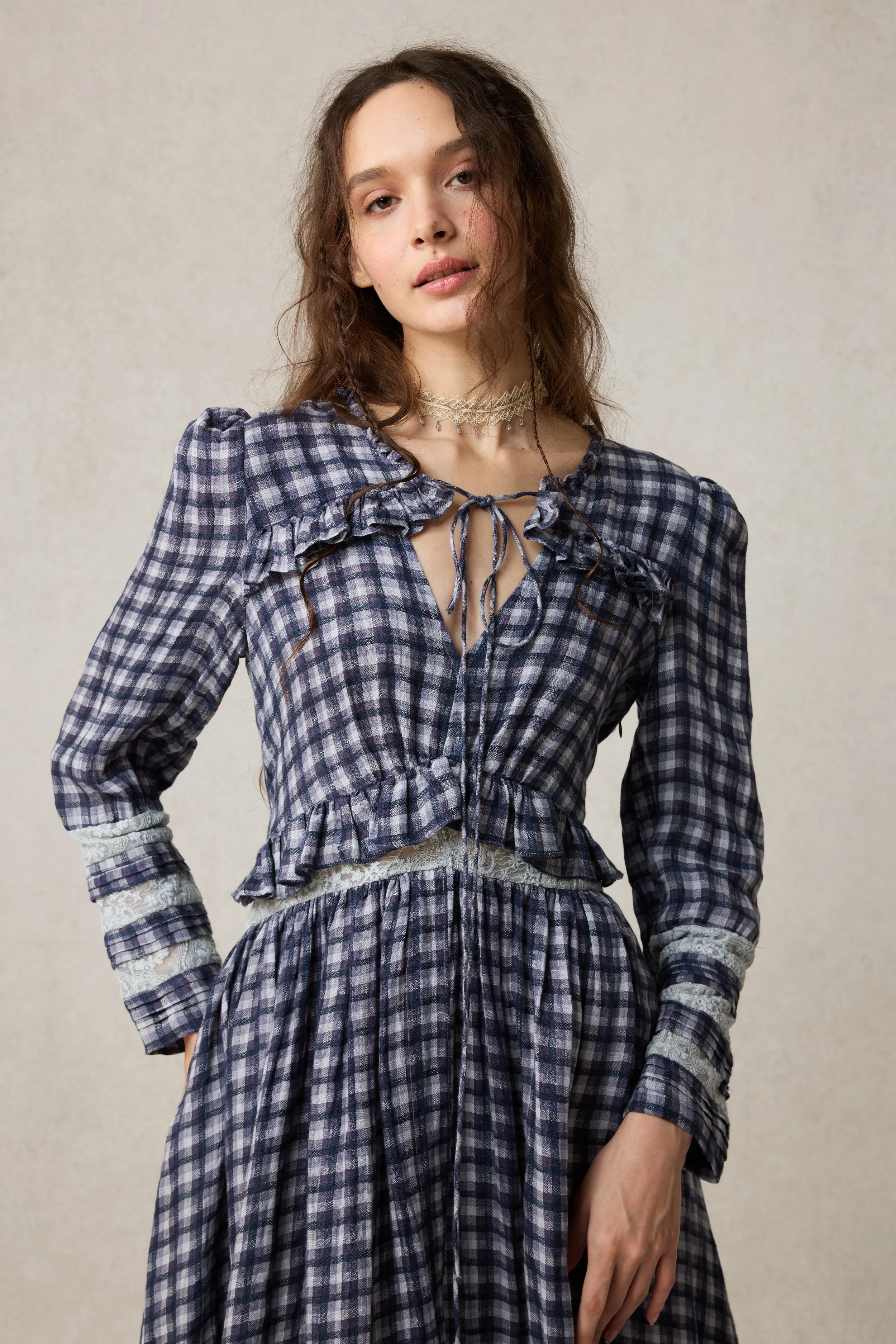 Rosewood 17 | Lace Linen Dress Gown - Image 11