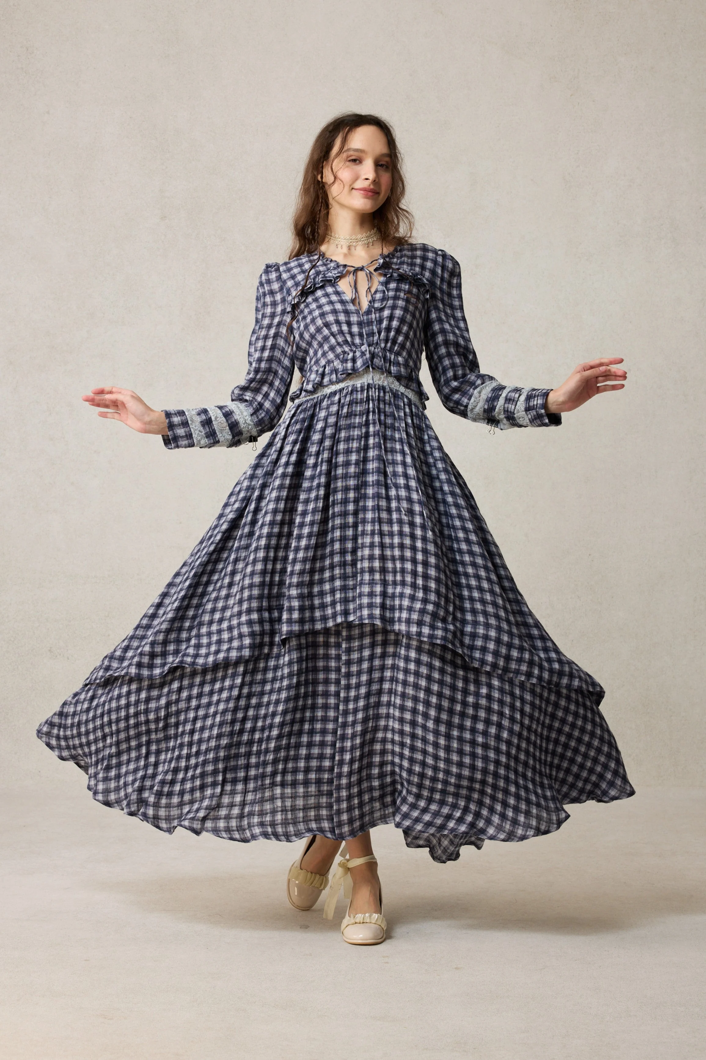 Rosewood 17 | Lace Linen Dress Gown - Image 12