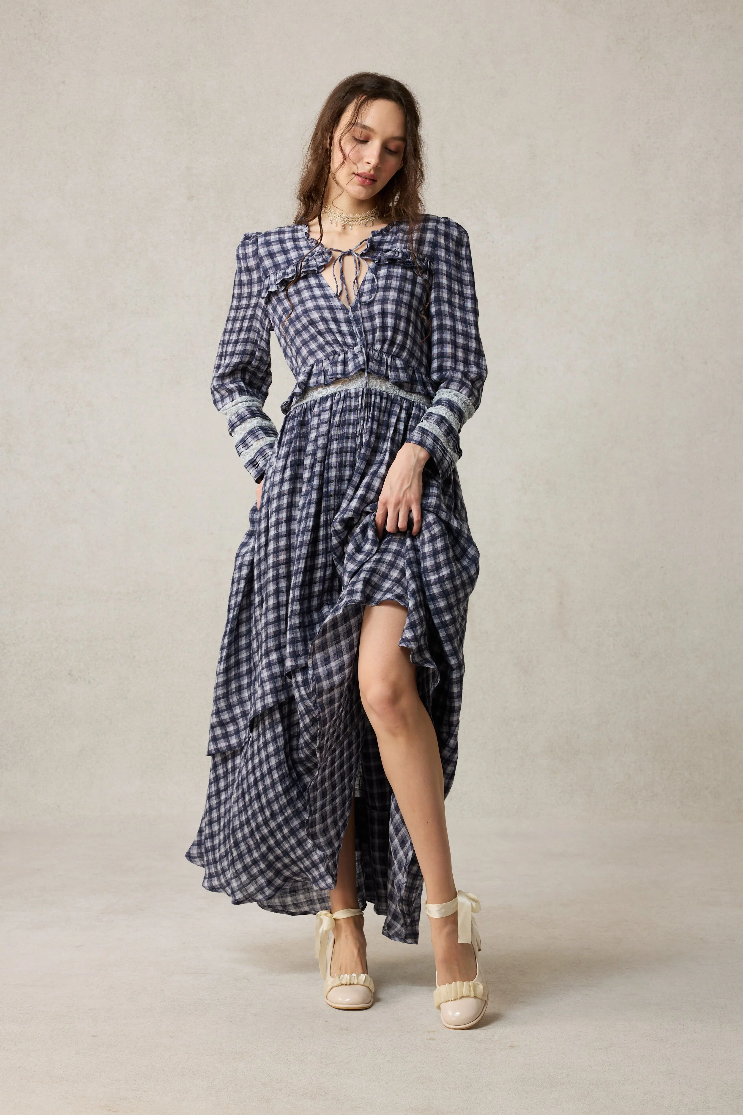 Rosewood 17 | Lace Linen Dress Gown - Image 7