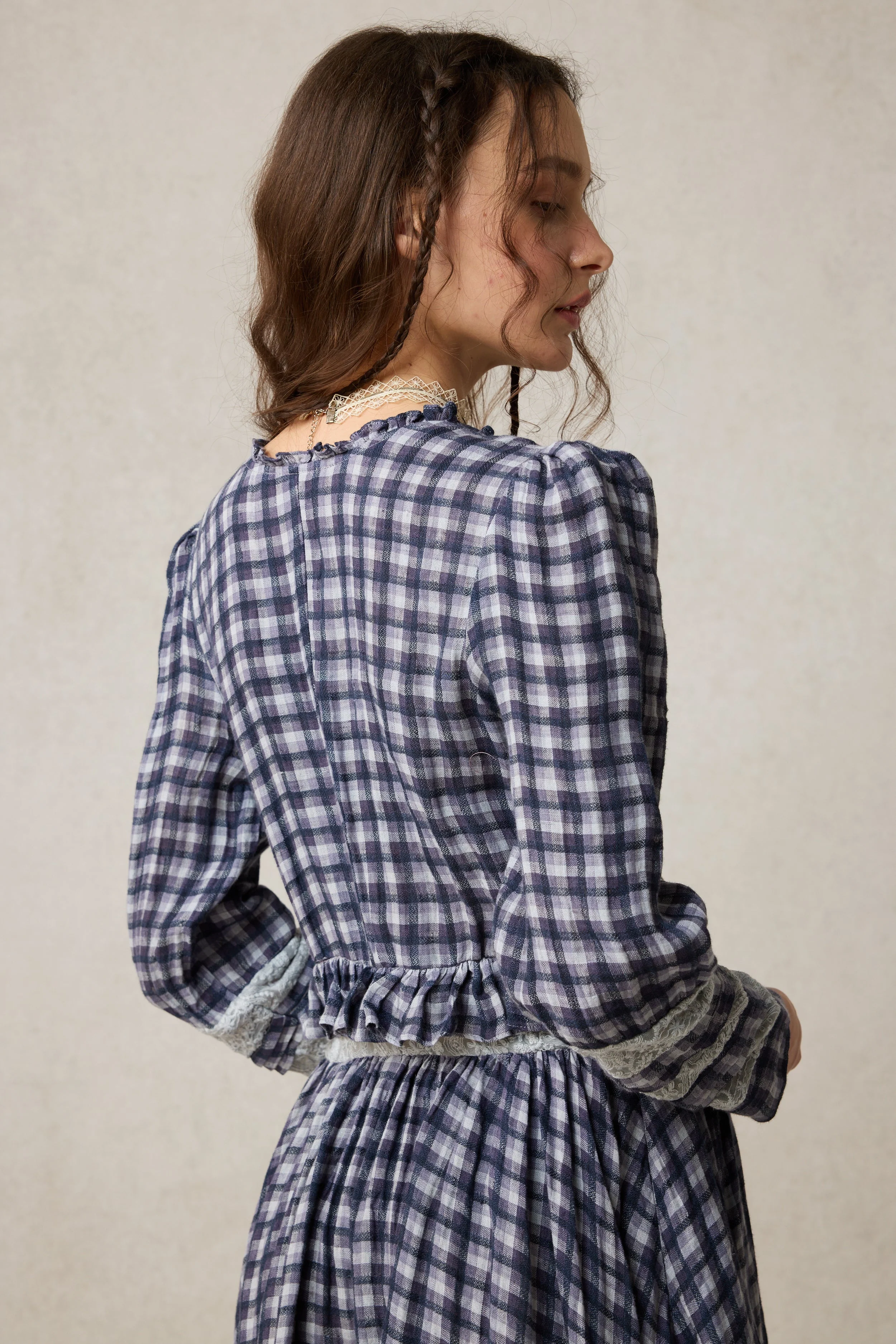 Rosewood 17 | Lace Linen Dress Gown - Image 9