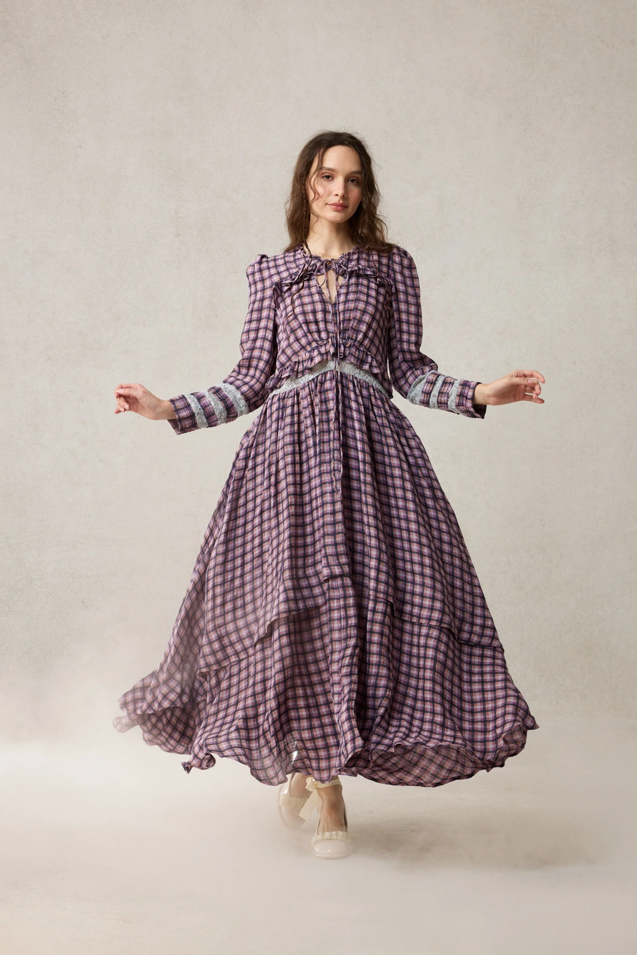 Rosewood 17 | Lace Linen Dress Gown - Image 10