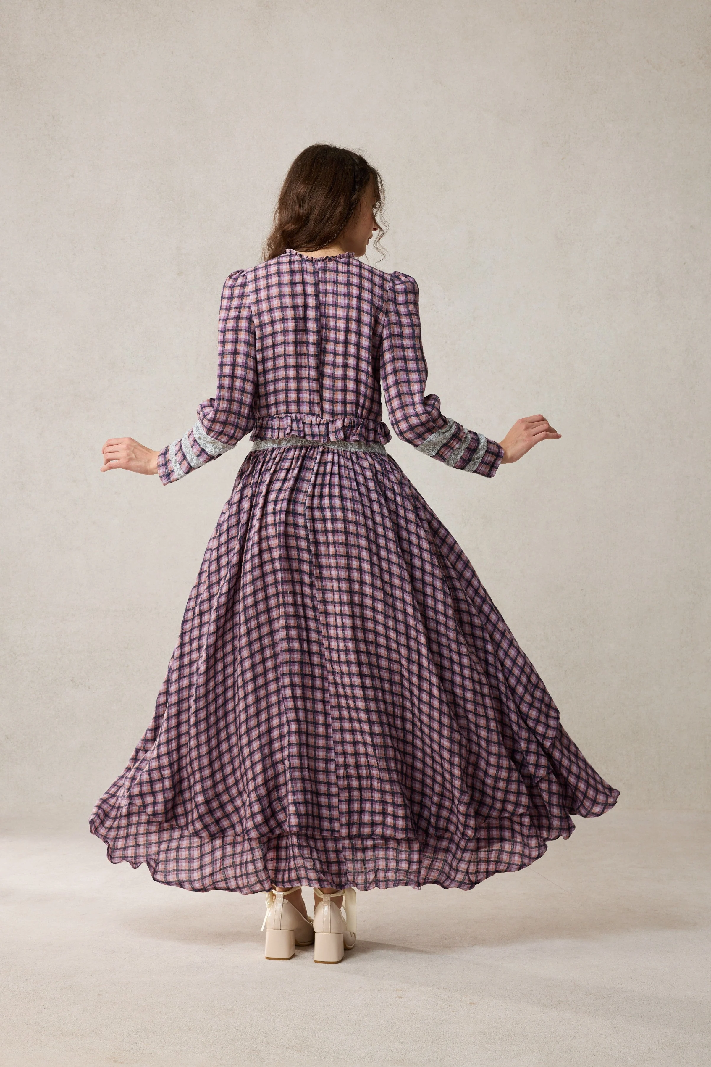 Rosewood 17 | Lace Linen Dress Gown - Image 11